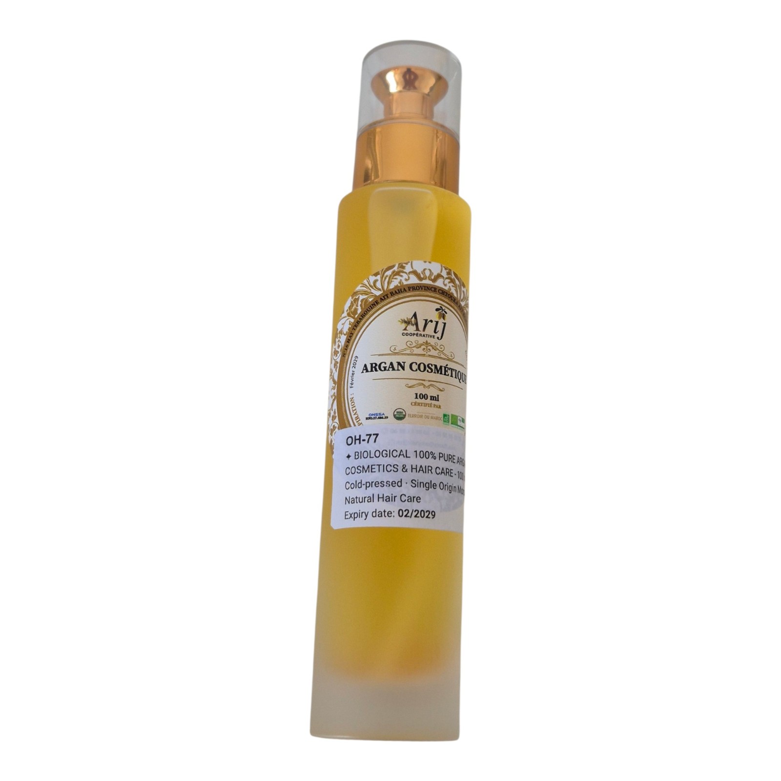 Organic 100% Pure Argan Oil 100ml | Cold Pressed Morocco | Natural Ha… - 130675 Organic 100% Pure Argan Oil 100ml | Cold Pressed Morocco | Natural Hair Care | Argania Spinosa | Vitamin E & Omega