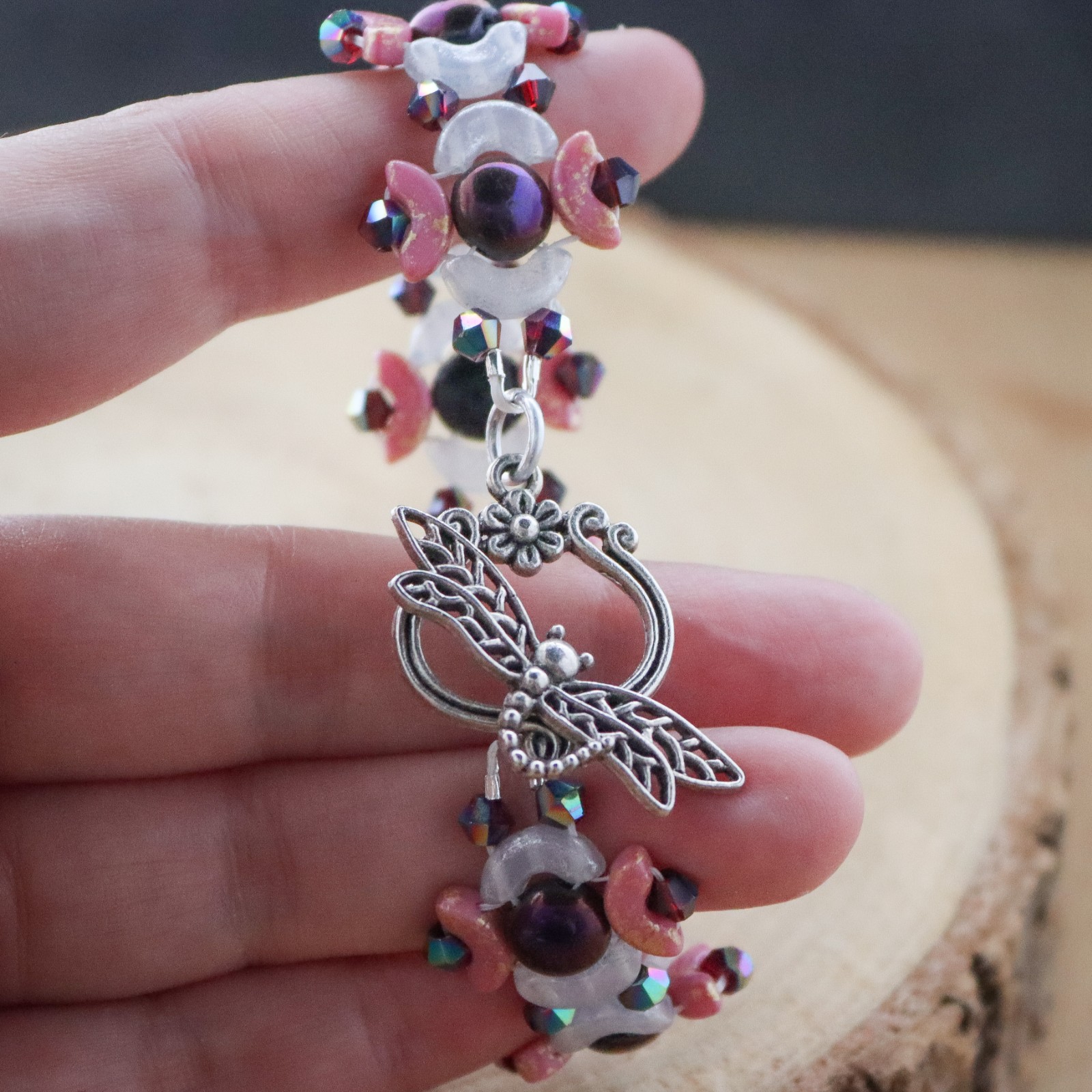 Whimsical & Dromerig, handgeweven fantasie armband