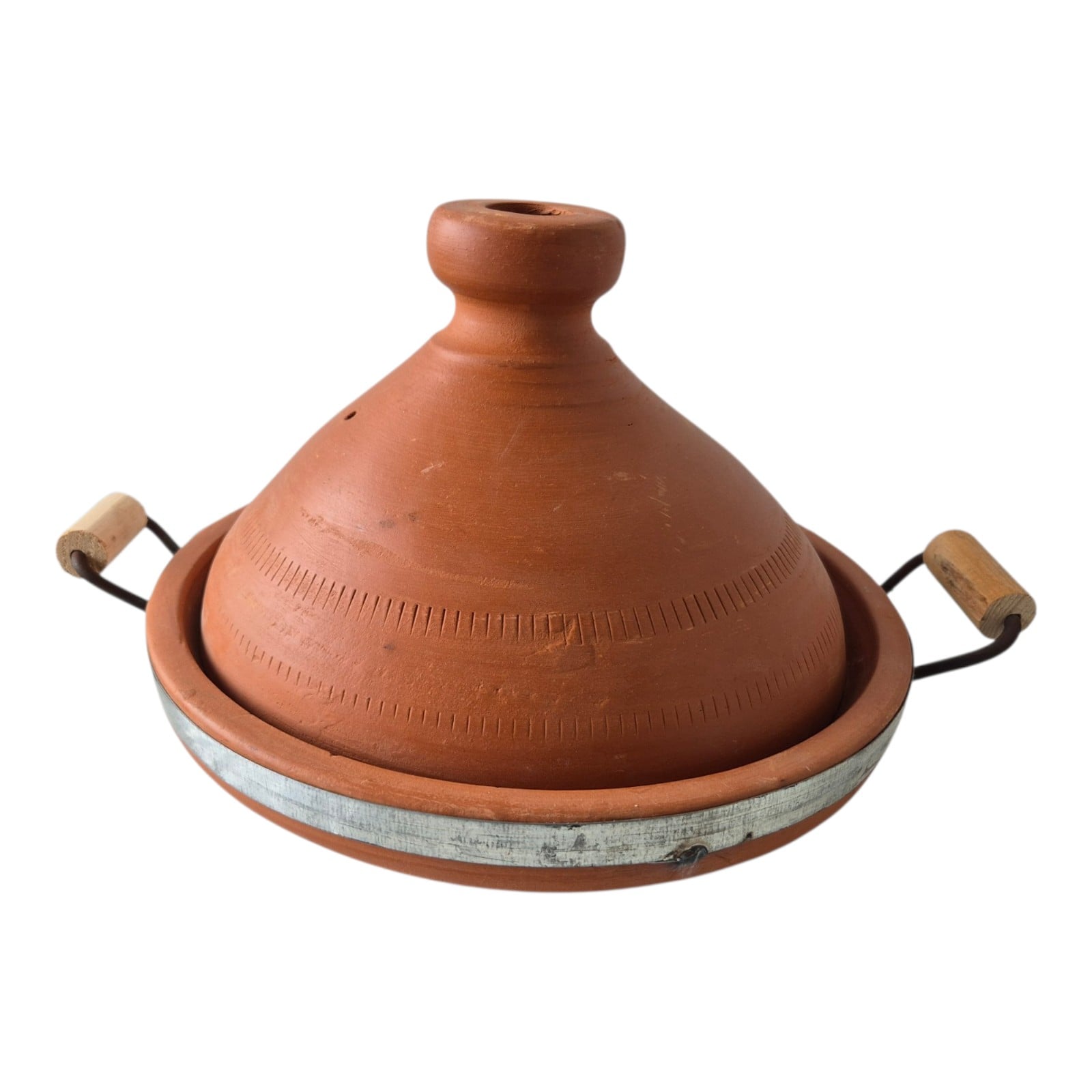 100% Lead-Free Moroccan Tagine | Handmade Natural Clay Tajine with Ha… - 131887 100% Lead-Free Moroccan Tagine | Handmade Natural Clay Tajine with Handle | Unglazed Authentic Cookware | Traditional Moroccan Cooking Pot.