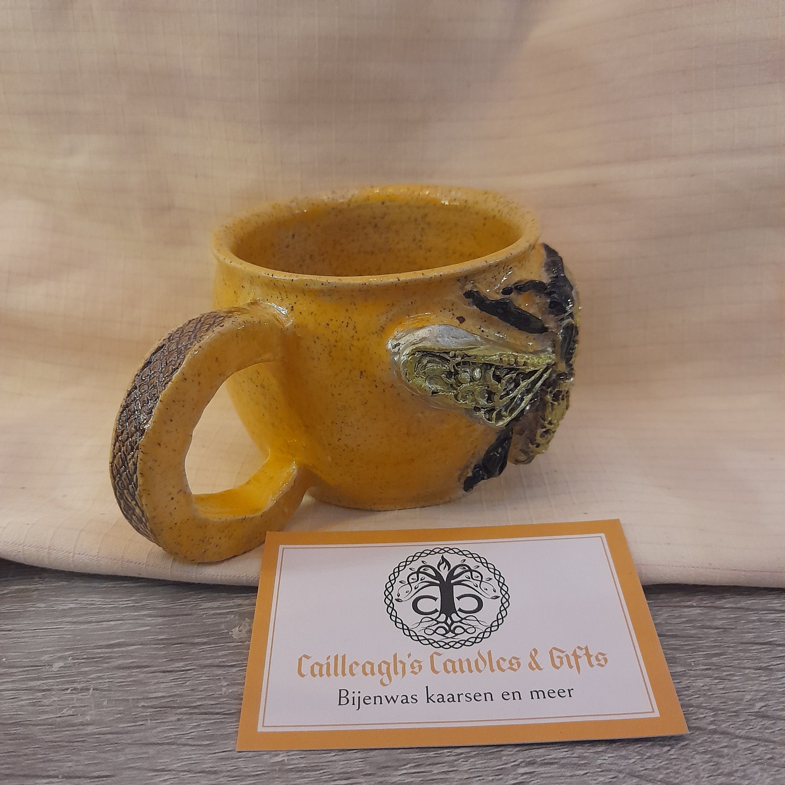 beker "steampunk bee" met oor - 135287 beker "steampunk bee" met oor