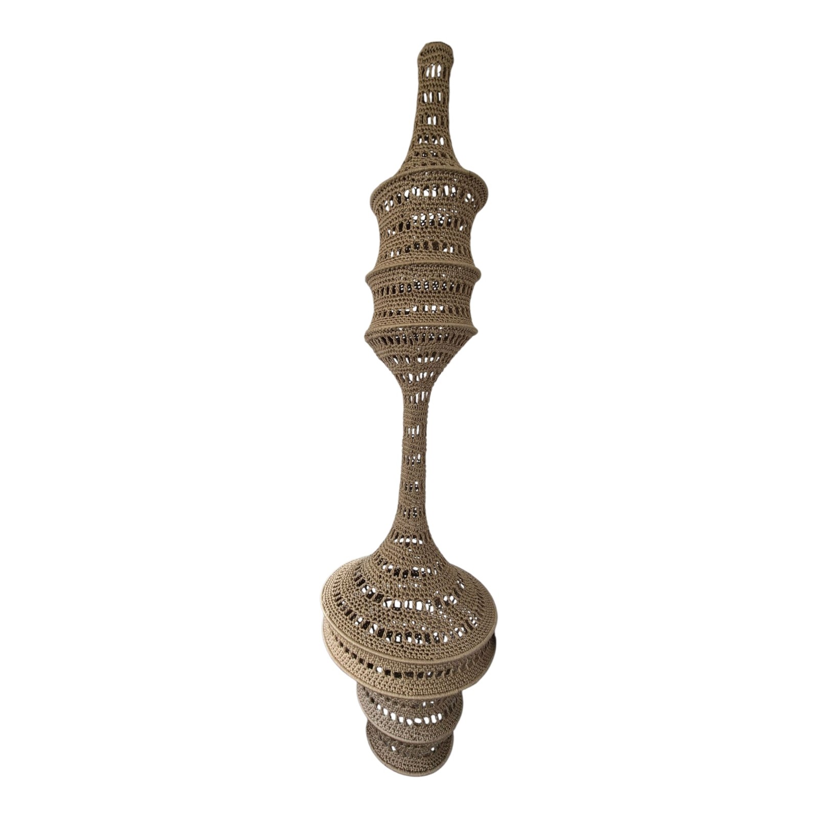 Handmade Moroccan Crochet Pendant Lamp Jouj-Boho Hippie Hanging Light… - 131669 Handmade Moroccan Crochet Pendant Lamp Jouj-Boho Hippie Hanging Light, Sculptural Boho Ceiling Lamp, Warm Ambient Lighting.
