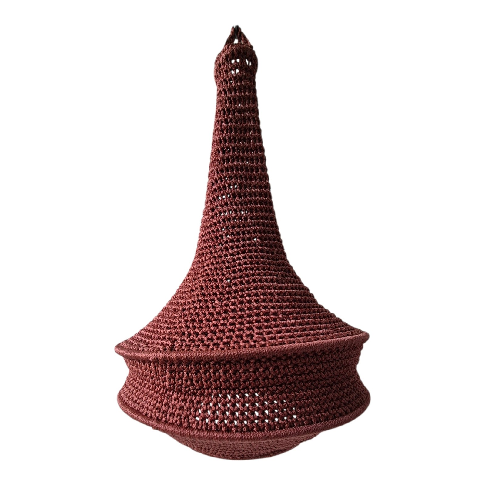 Handmade Moroccan Crochet Pendant Lamp Jouj-Boho Hippie Hanging Light… - 131676 Handmade Moroccan Crochet Pendant Lamp Jouj-Boho Hippie Hanging Light, Sculptural Boho Ceiling Lamp, Warm Ambient Lighting.
