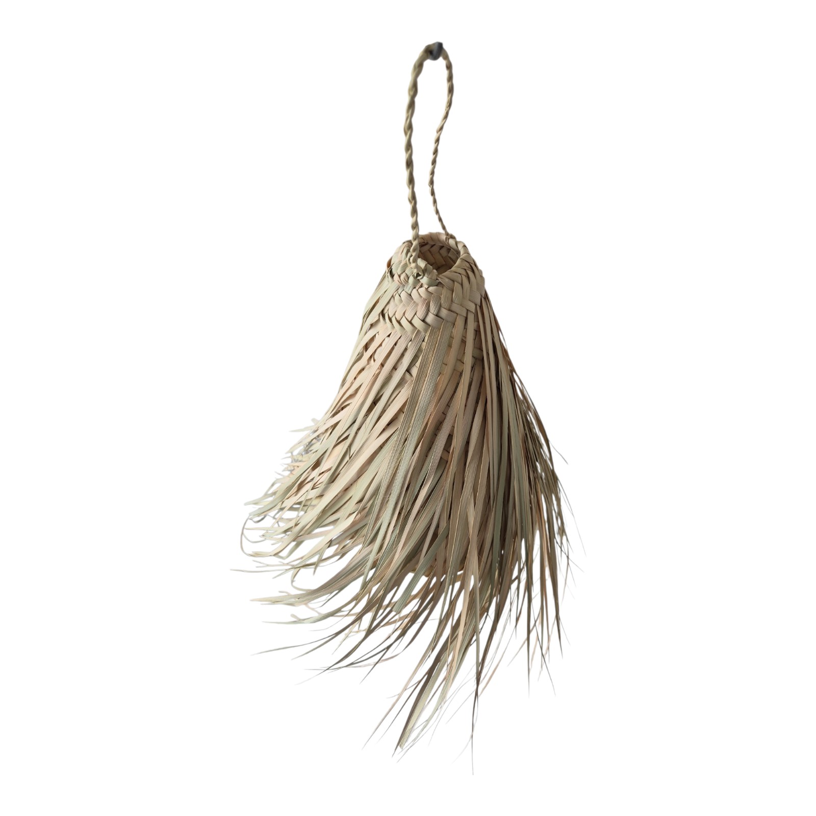 Moroccan (Doum)Pendant Light β Handwoven Palm Leaf Lamp β Boho Stβ¦ - 132492 Moroccan (Doum)Pendant Light β Handwoven Palm Leaf Lamp β Boho Straw & Rattan Hanging Light