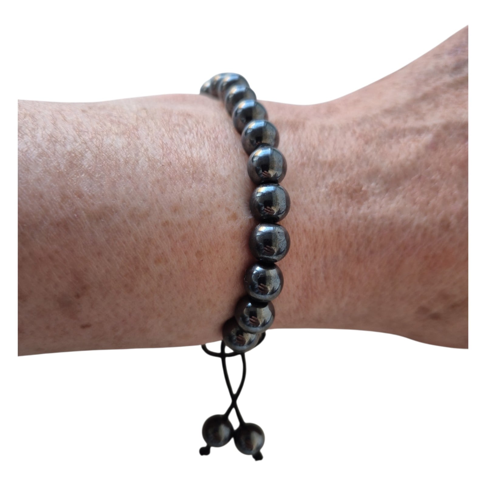 Raw Shungite Bead Bracelet-Handmade Stretchy Black Stone-Natural Crys… - 133684 Raw Shungite Bead Bracelet-Handmade Stretchy Black Stone-Natural Crystal Jewelry.