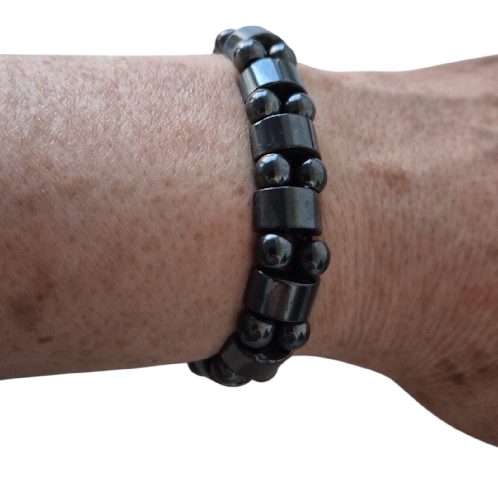 Raw Shungite Bead Bracelet-Handmade Stretchy Black Stone-Natural Crys… - 133685 Raw Shungite Bead Bracelet-Handmade Stretchy Black Stone-Natural Crystal Jewelry.