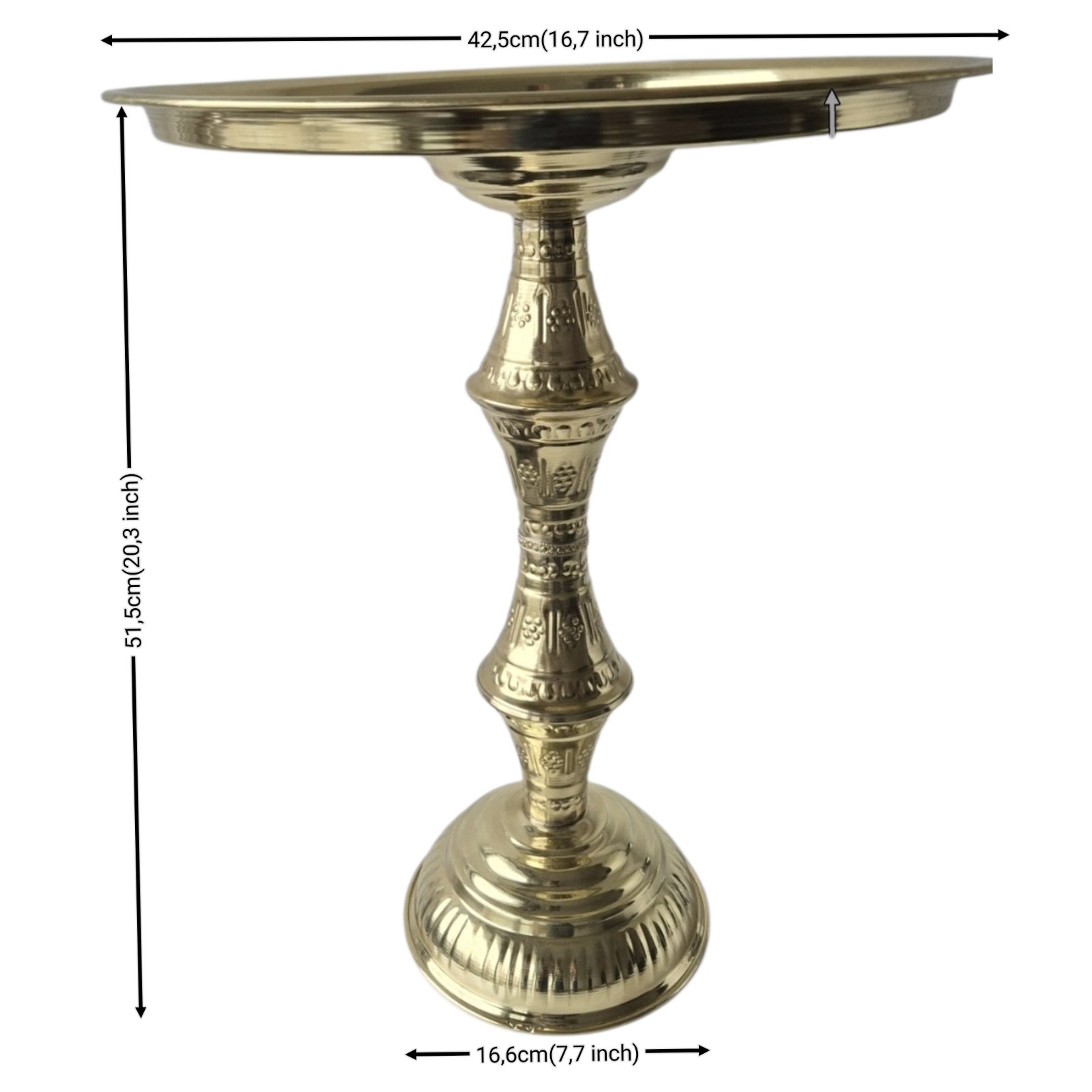 Vintage Moroccan Brass Coffee Table Handmade Engraved Copper Tray Fol… - 131974 Vintage Moroccan Brass Coffee Table Handmade Engraved Copper Tray Folding Legs ⌀42,5cm.