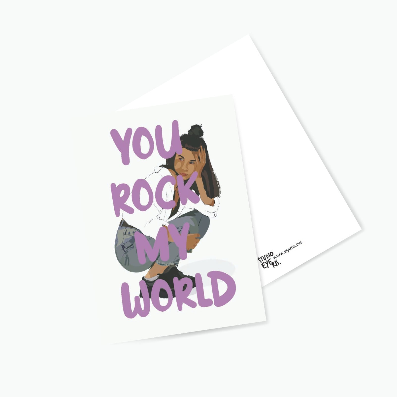 Postkaart You Rock My World - 150610 Postkaart You Rock My World