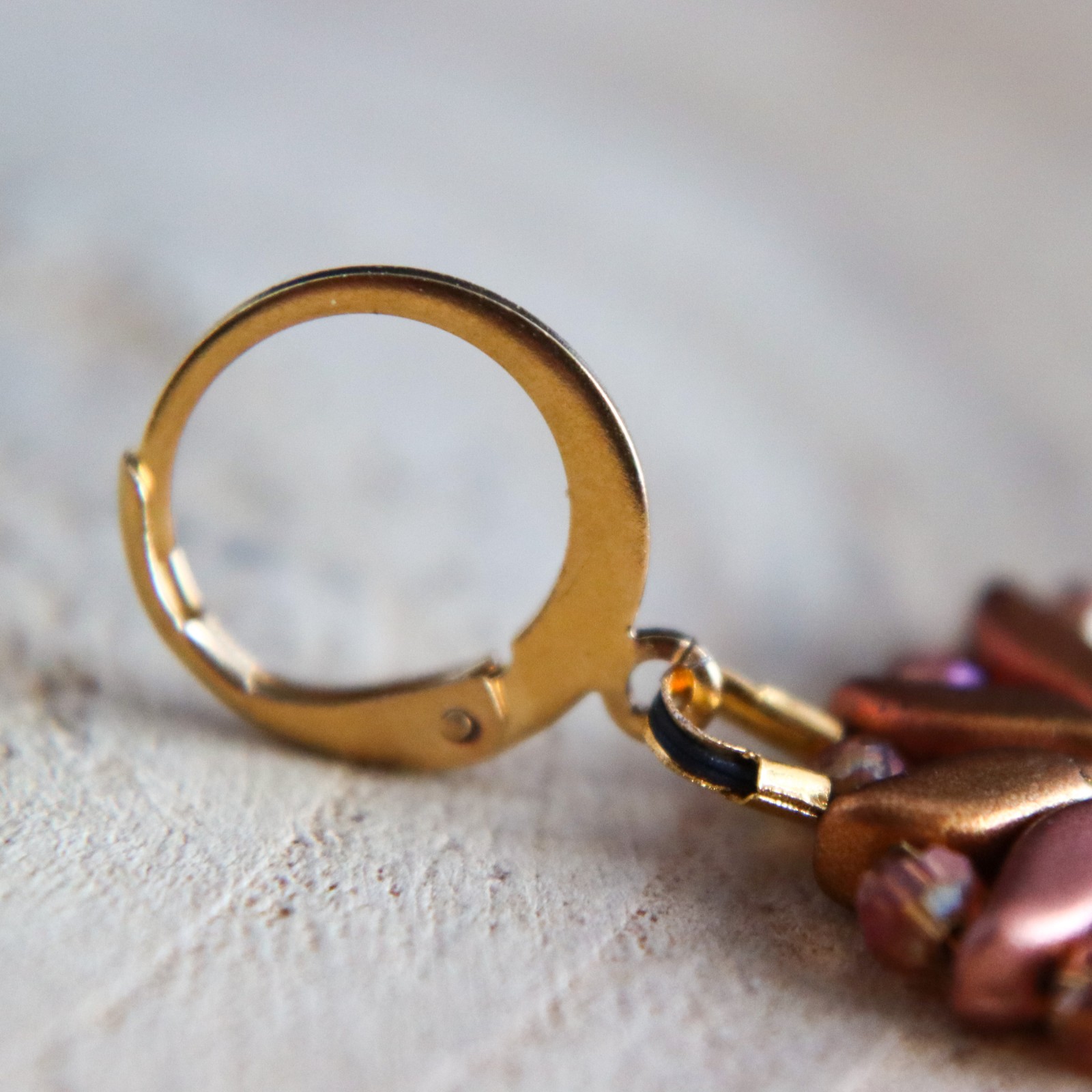 Ancient Treasures & Bohemian Soul, artistieke oorbellen met keramisch… - 153850 Ancient Treasures & Bohemian Soul, artistieke oorbellen met keramische hangers