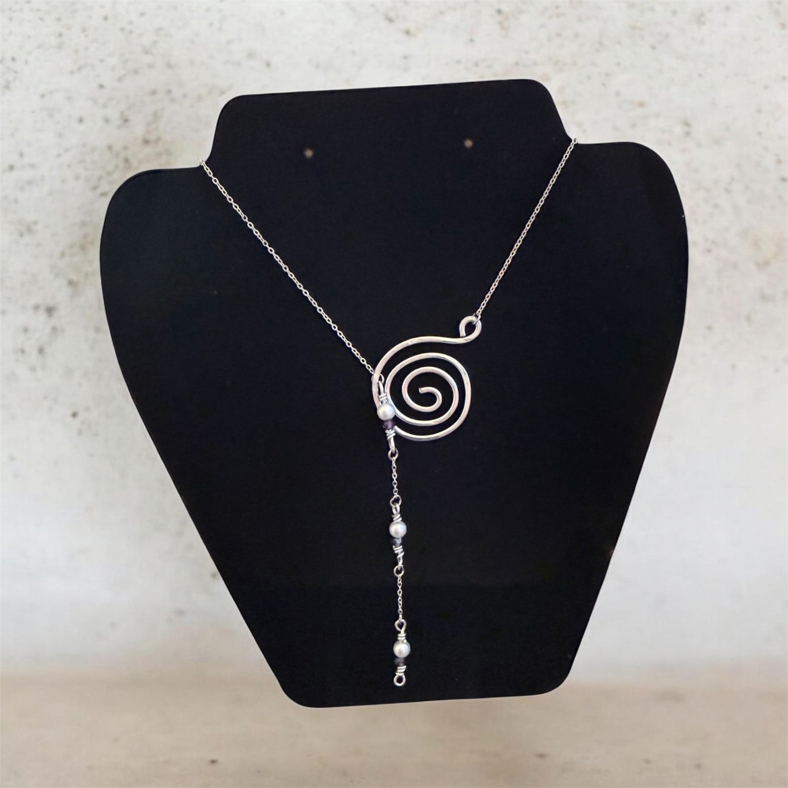 Parel en amethistketting