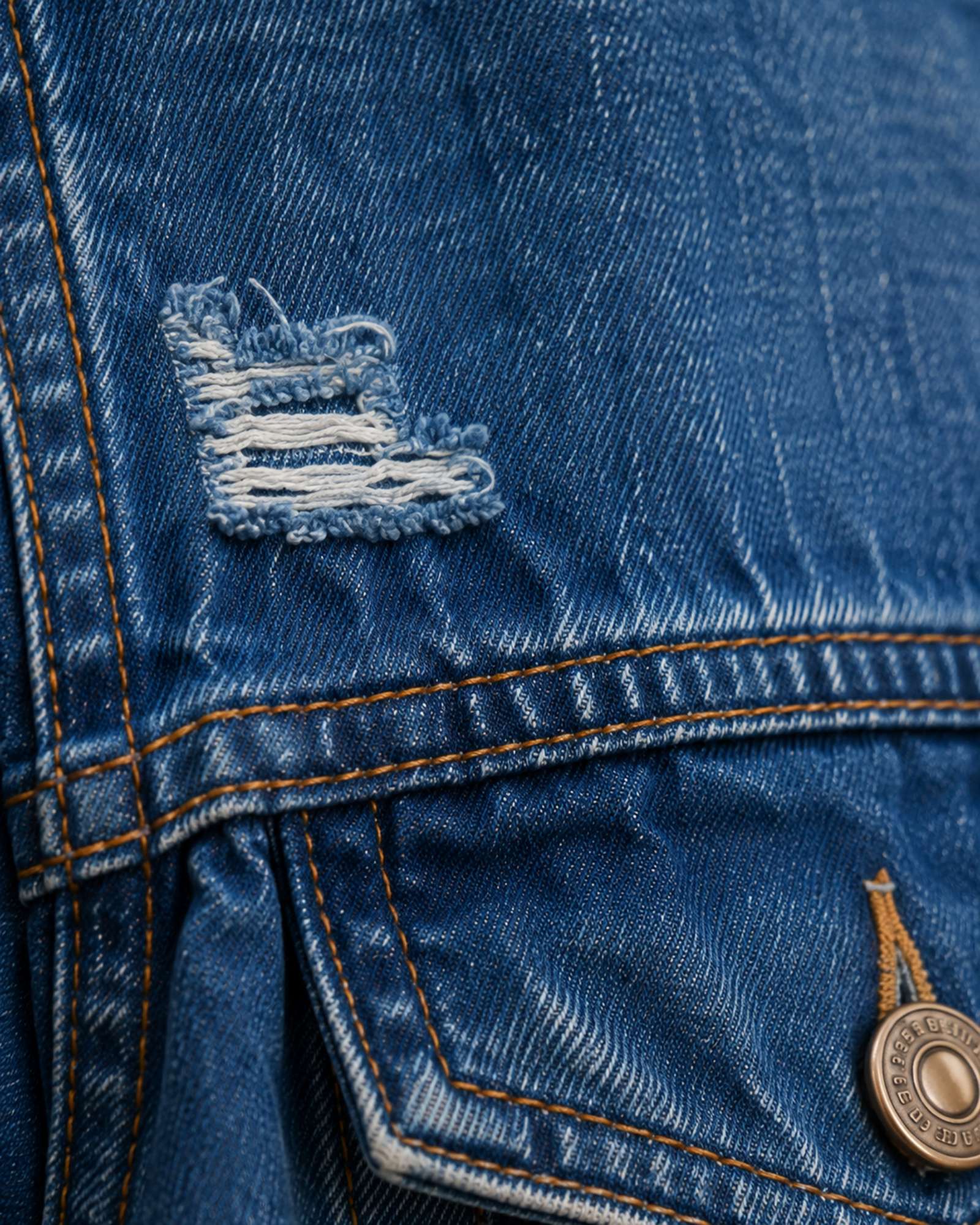 Freedom– Upcycled Denim Jacket - 154525 Freedom– Upcycled Denim Jacket