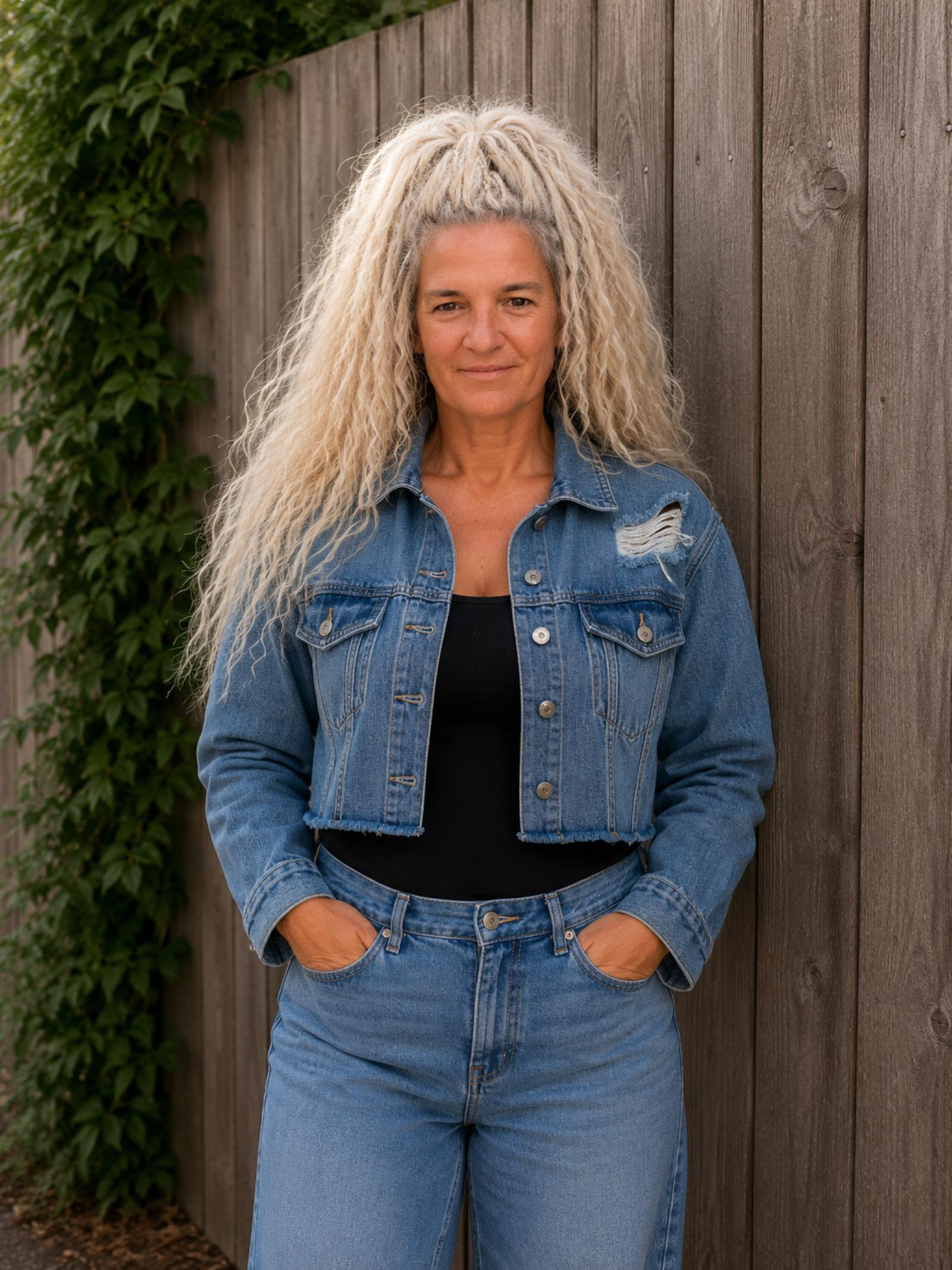 Freedom & Love – One of a Kind Upcycled Denim Festival Jacket - 154595 Freedom & Love – One of a Kind Upcycled Denim Festival Jacket