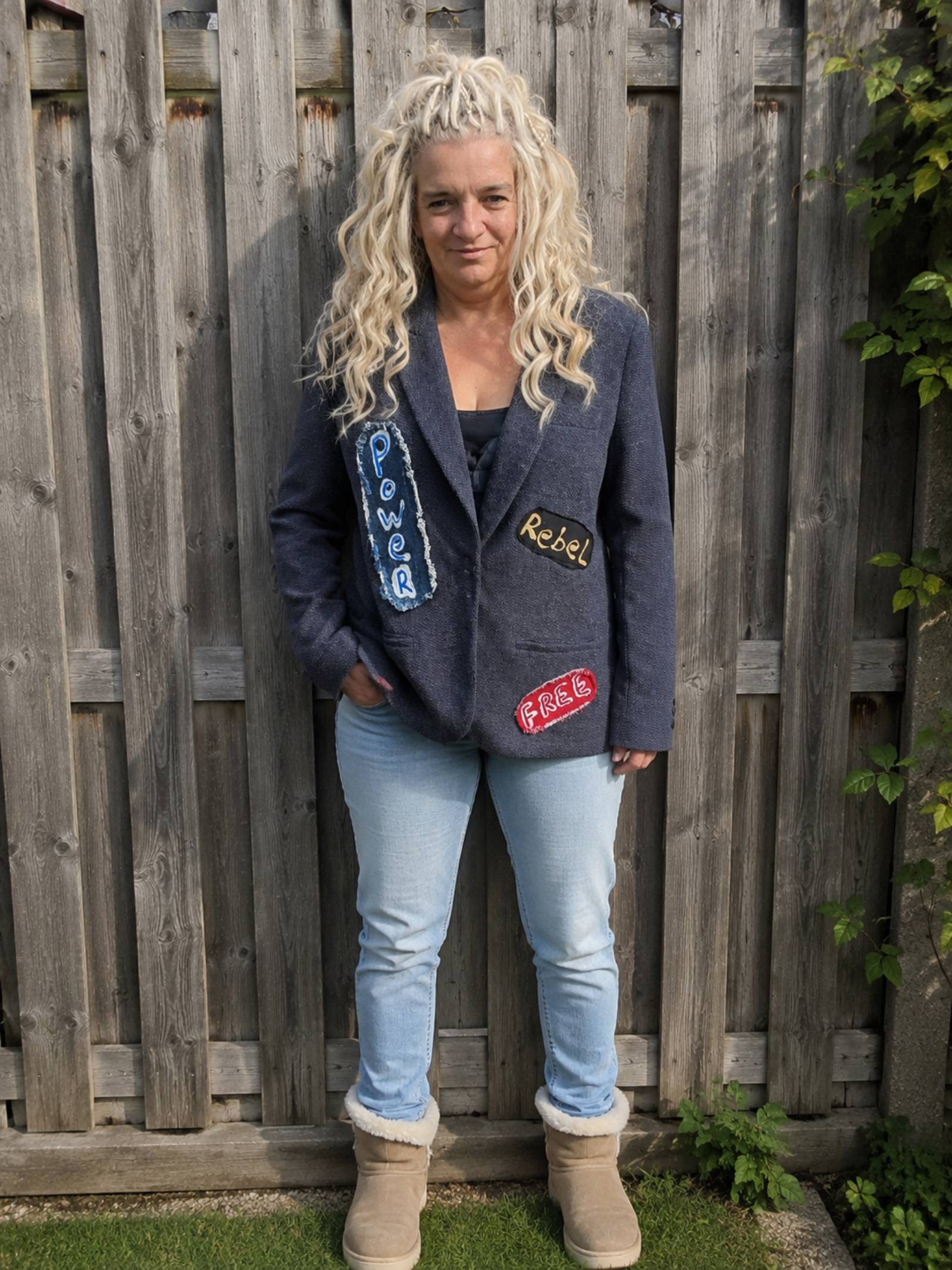 Power Rebel Free – One of a Kind Handmade Blazer - 154609 Power Rebel Free – One of a Kind Handmade Blazer