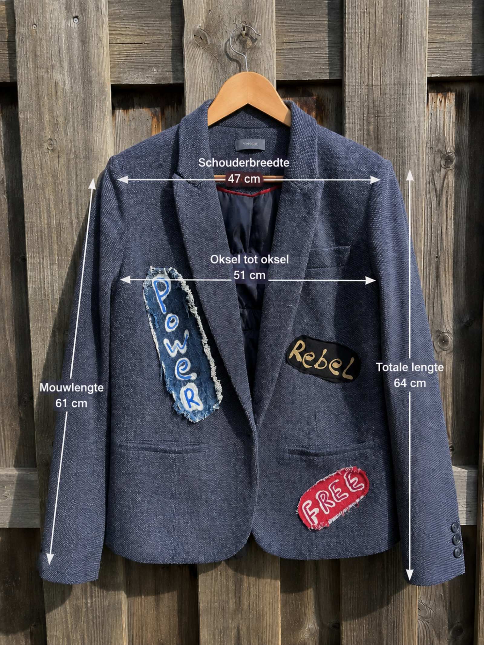 Power Rebel Free – One of a Kind Handmade Blazer - 154617 Power Rebel Free – One of a Kind Handmade Blazer