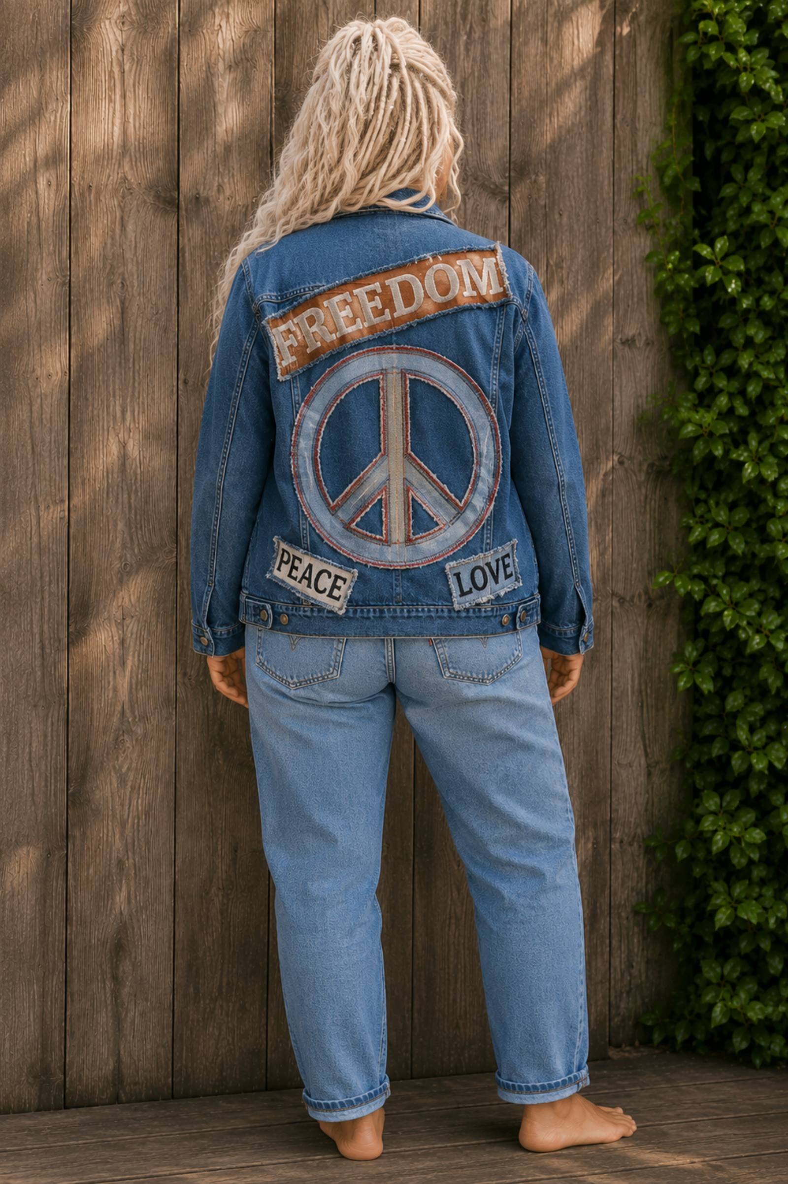 Freedom– Upcycled Denim Jacket - 154512 Freedom– Upcycled Denim Jacket