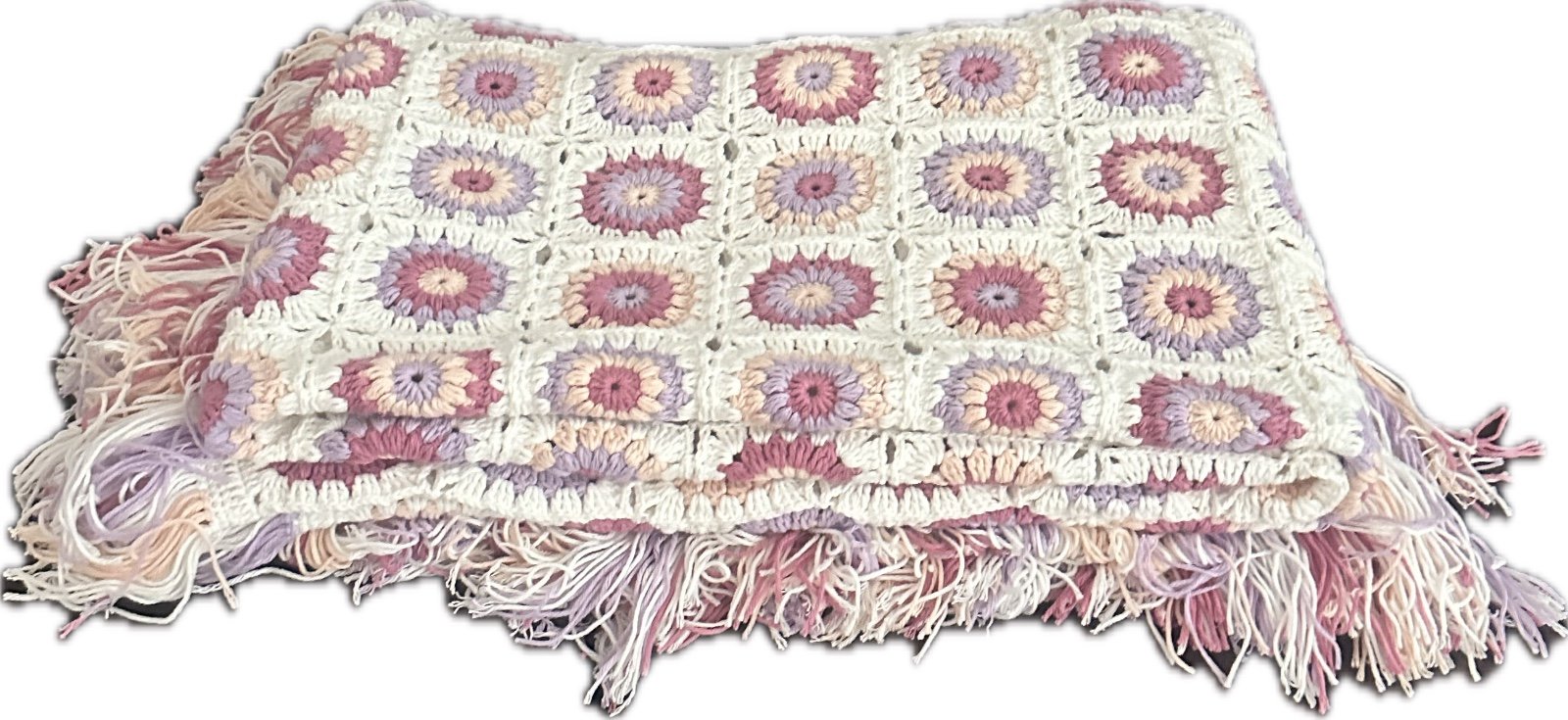 Gehaakte  Granny Square deken