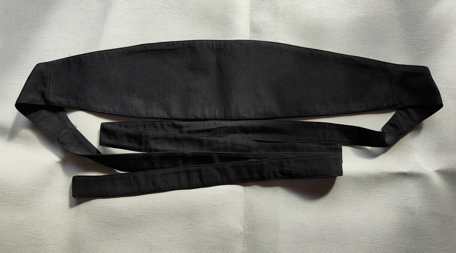 zwarte textile riem, brede zwarte taille korset