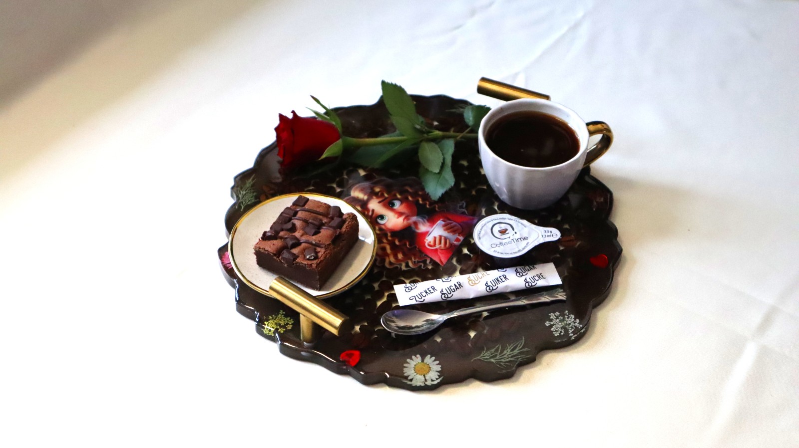 Coffee tray "Thinking"