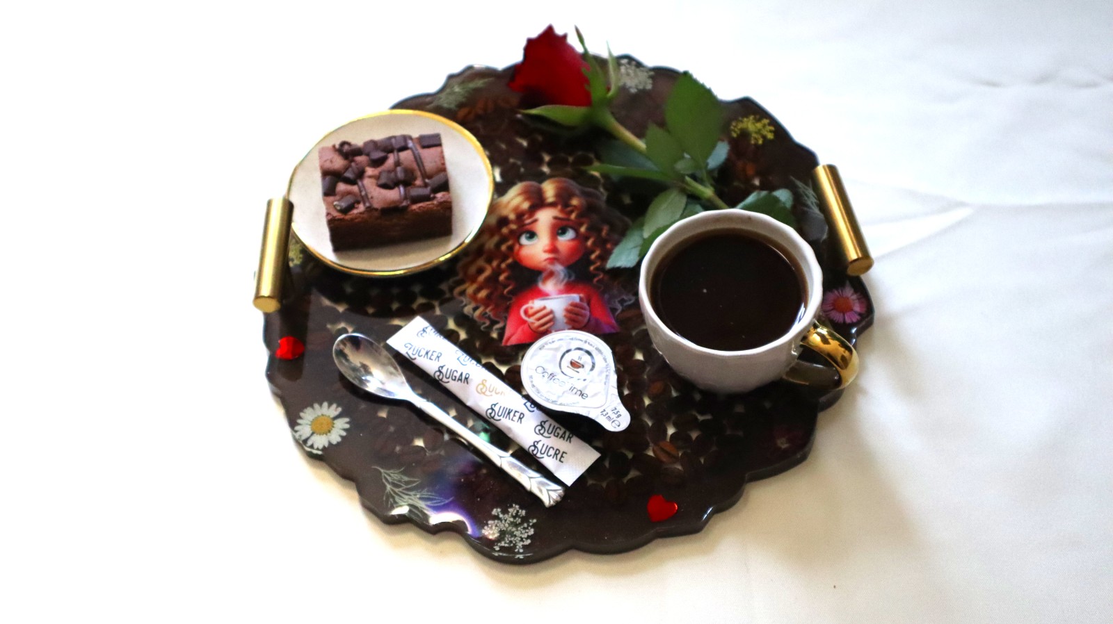 Coffee tray "Thinking"