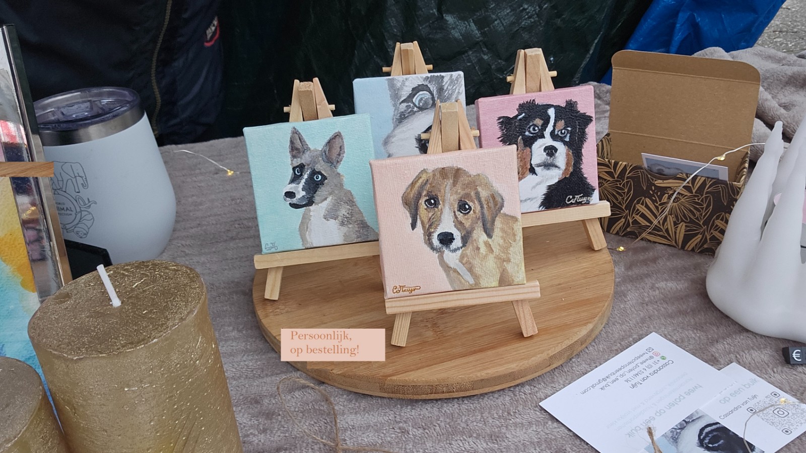 Gepersonaliseerd hondenportret Husky