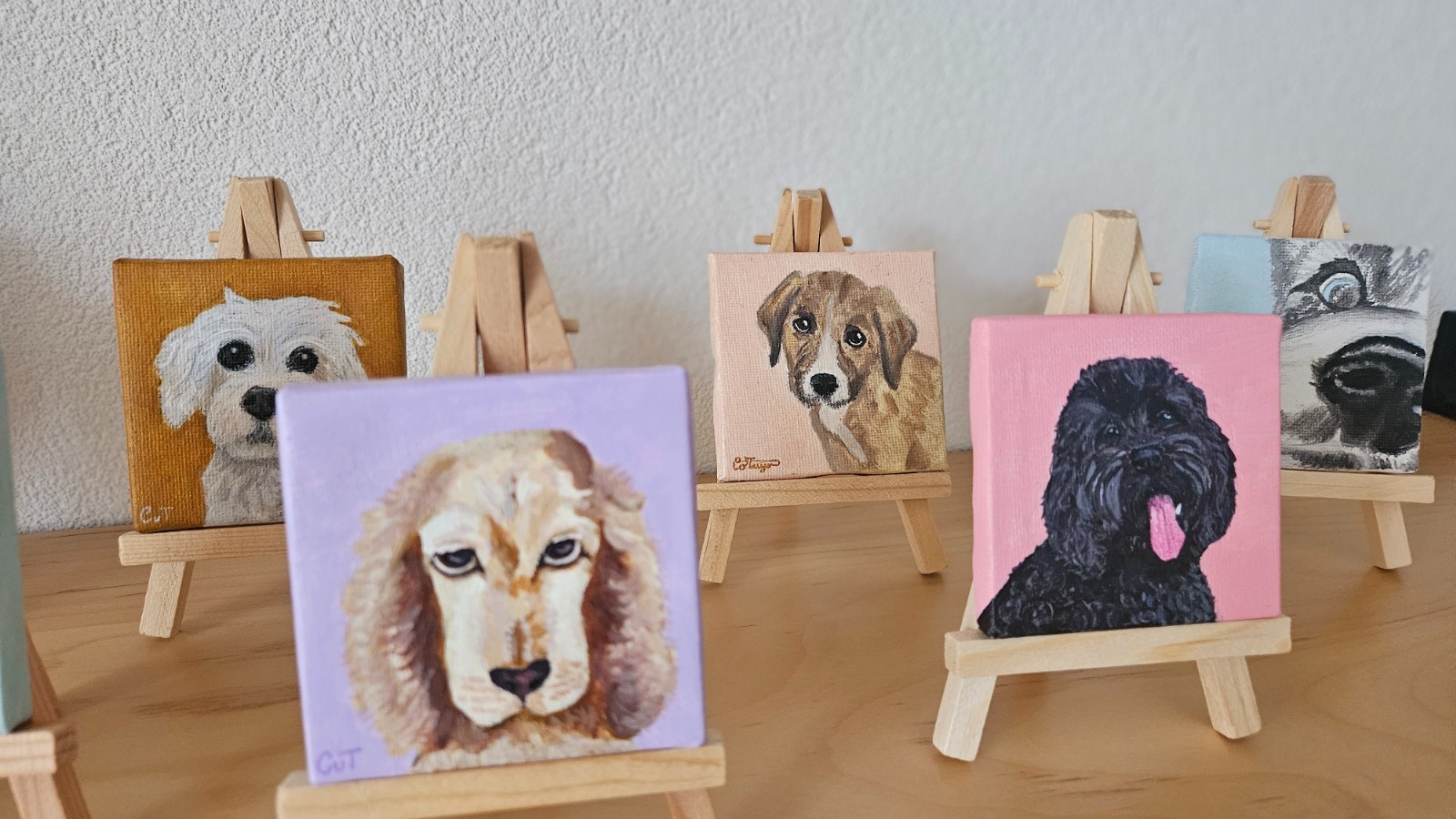 Gepersonaliseerd hondenportret Spaniel