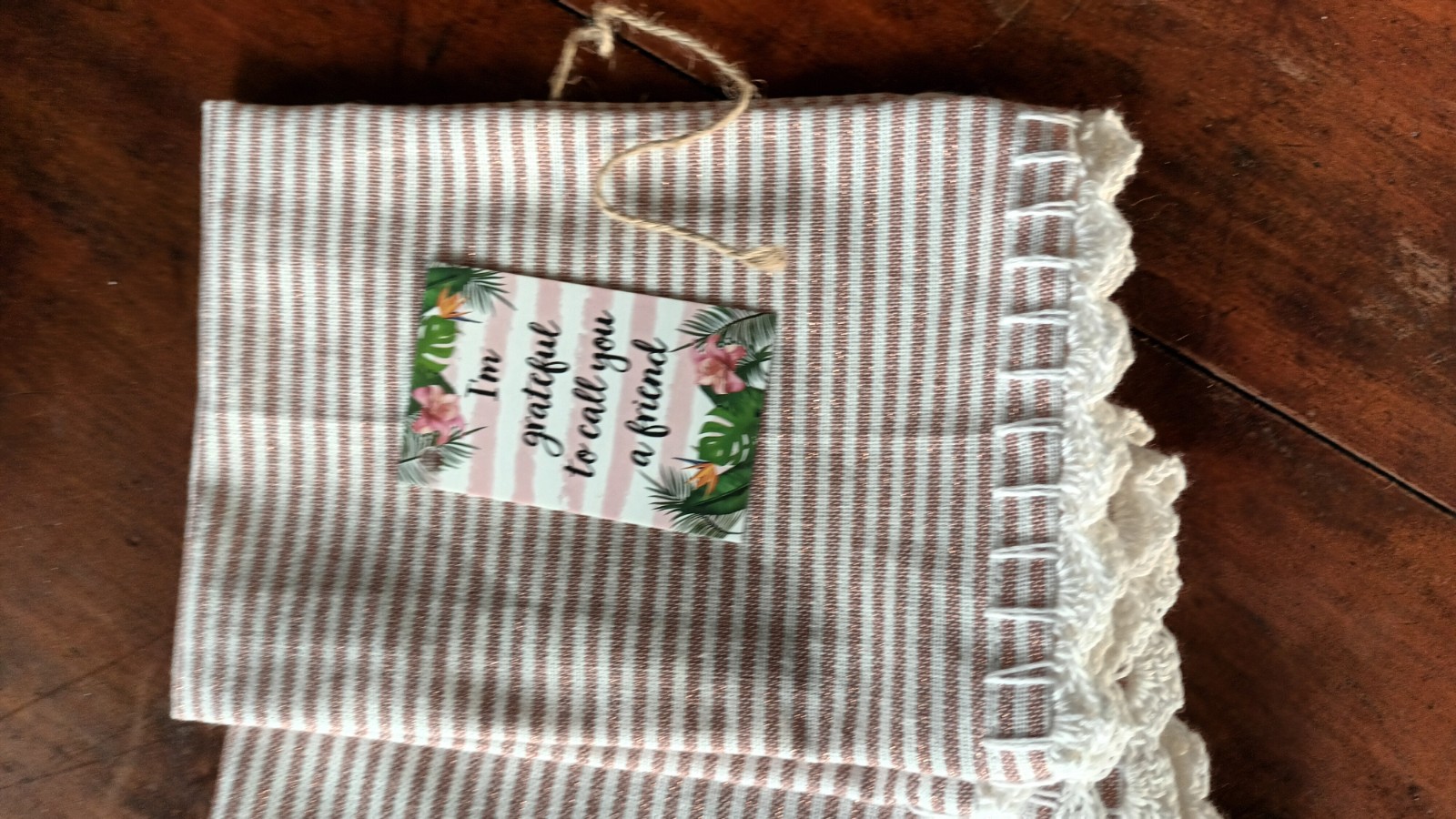 Servetten met gehaakt randje