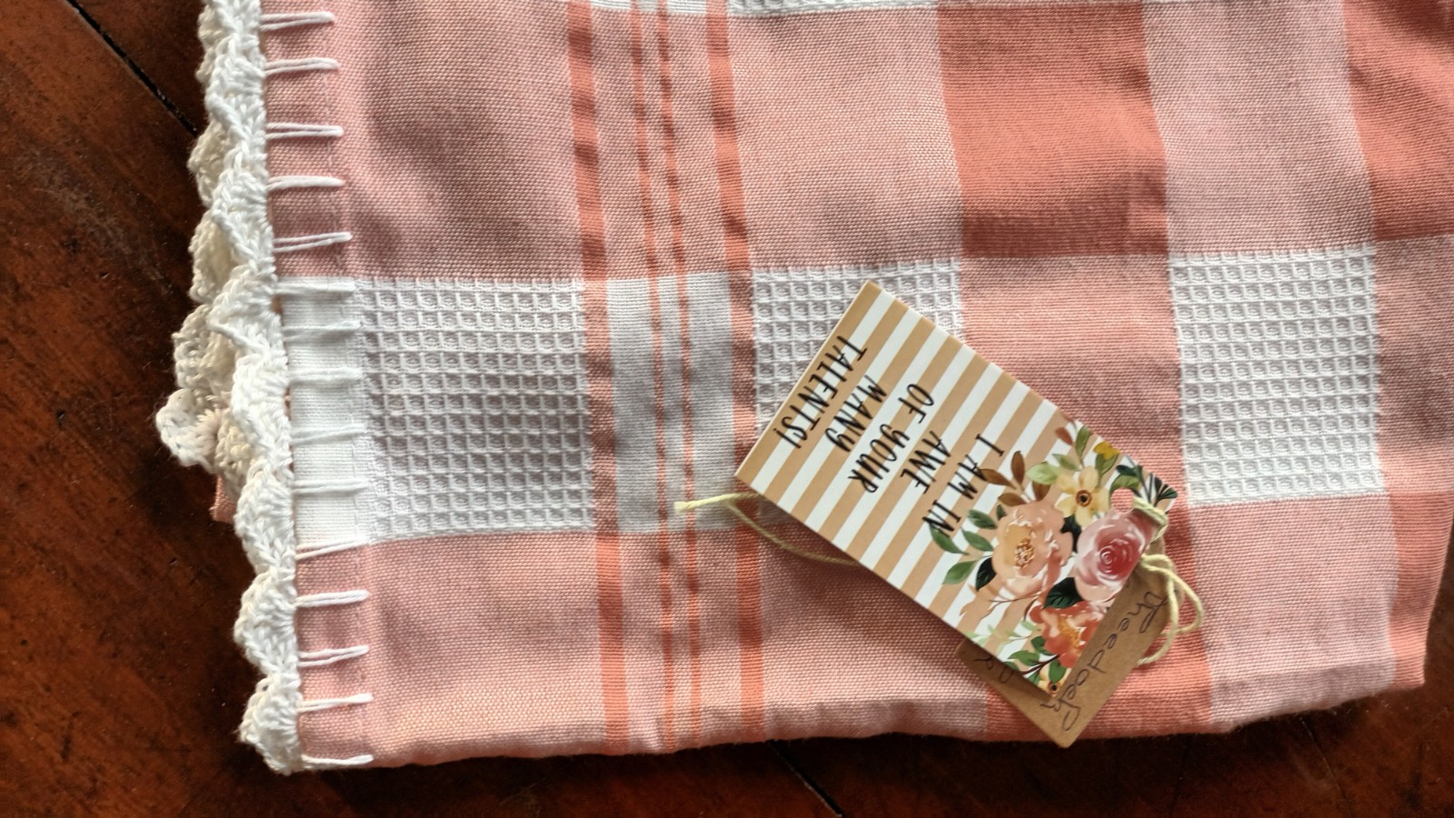 Theedoek met ophanglus