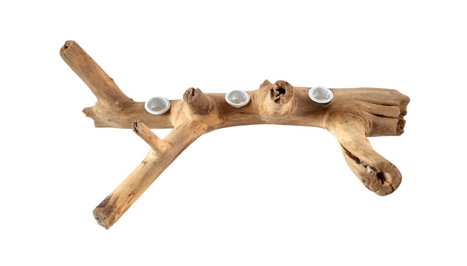 Kandelaar van drijfhout - 105155 Kandelaar van drijfhout