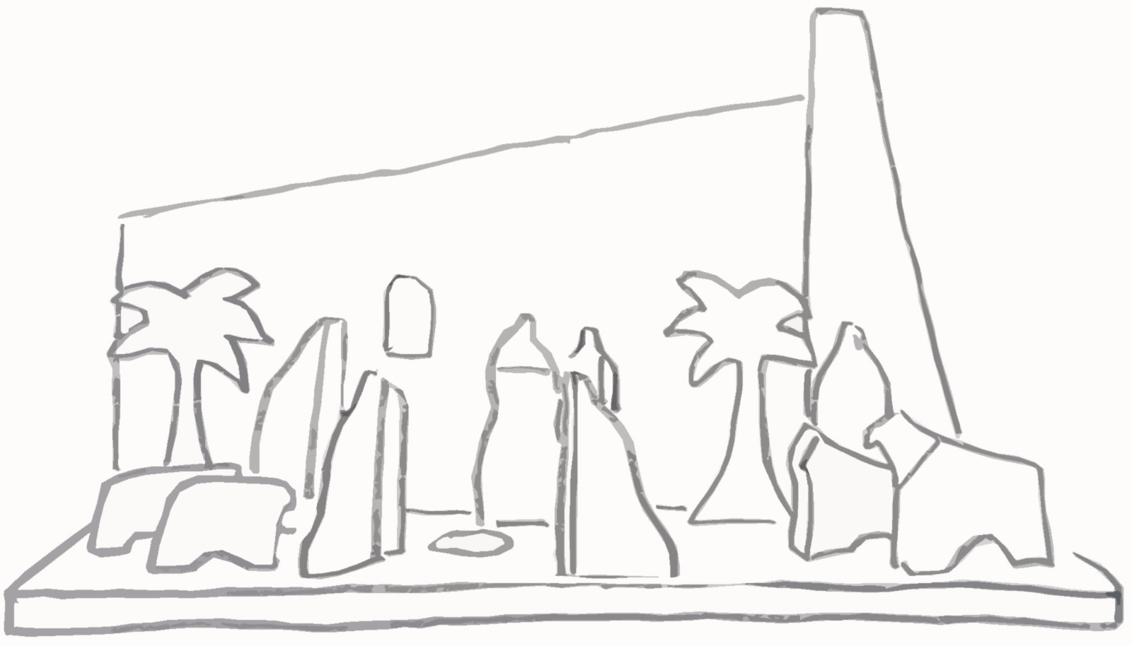 Design kerststal keramiek. Genummerd en gesigneerd in ovp. Nicolaas M… - 109014 Design kerststal keramiek. Genummerd en gesigneerd in ovp. Nicolaas Maathuis (NIC-O)