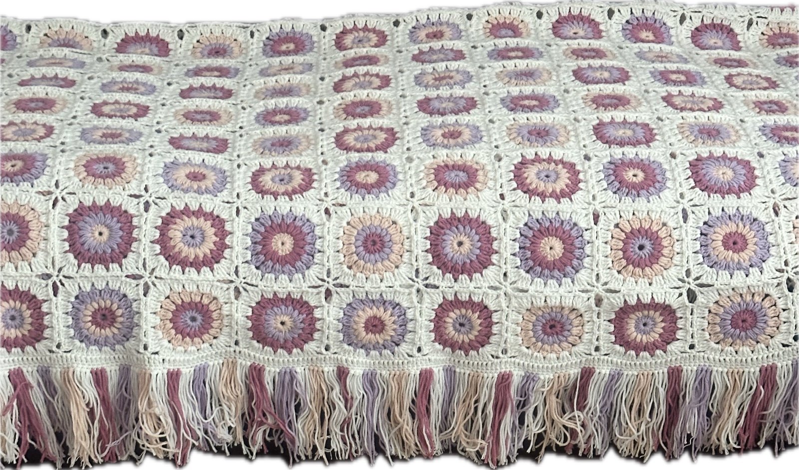 Gehaakte  Granny Square deken