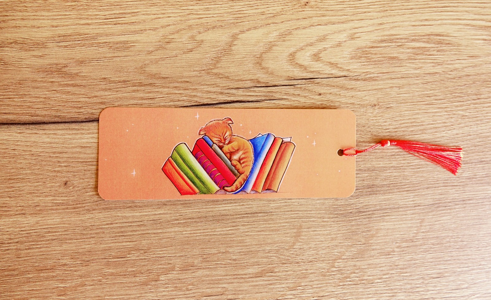 Slapende kitten, boekenlegger, 74x210 mm