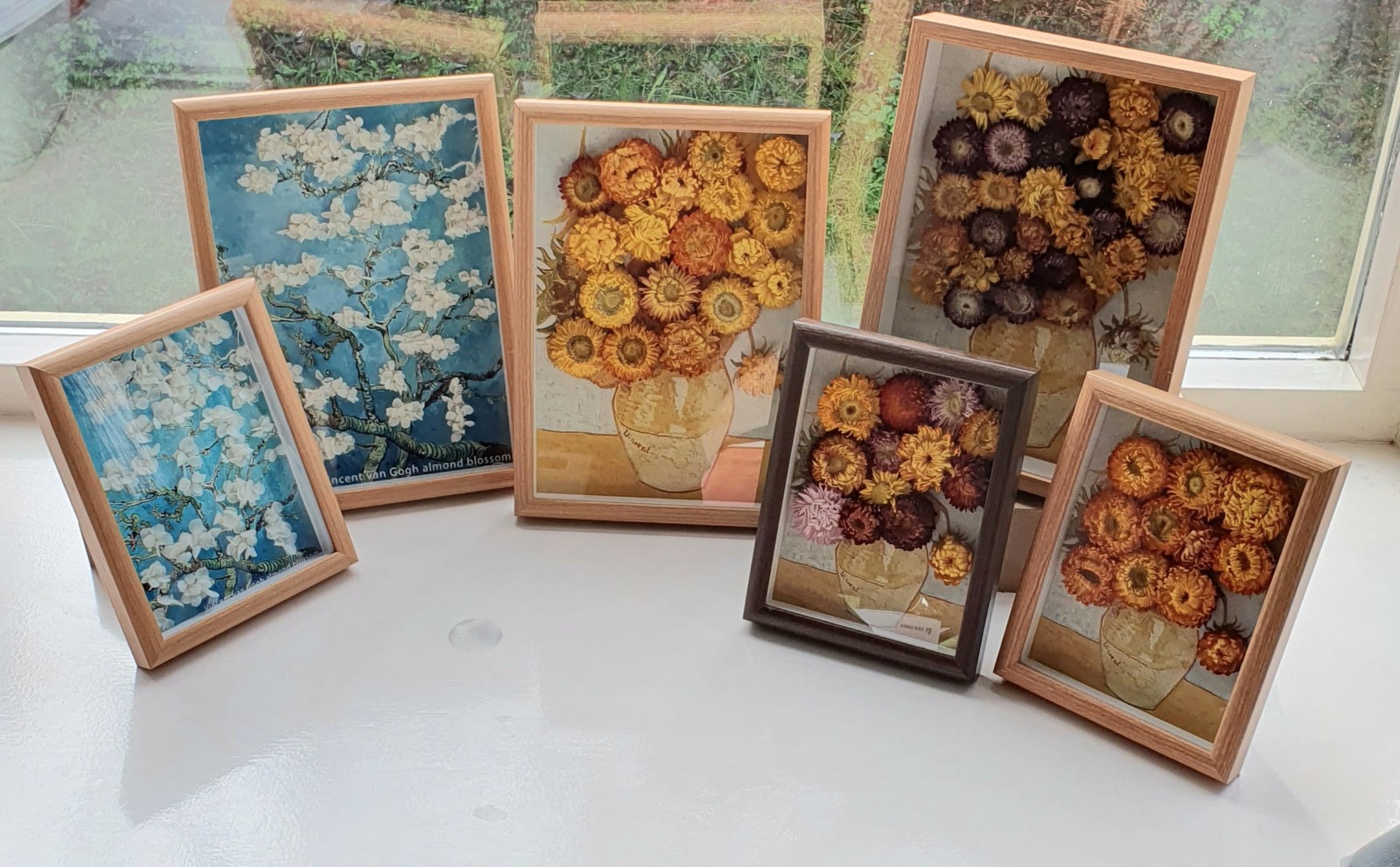 Bijzondere 3D Droogbloemen Kunstwerk van Van Gogh's Zonnebloemen - Un… - 149163 Bijzondere 3D Droogbloemen Kunstwerk van Van Gogh's Zonnebloemen - Unieke Decoratie