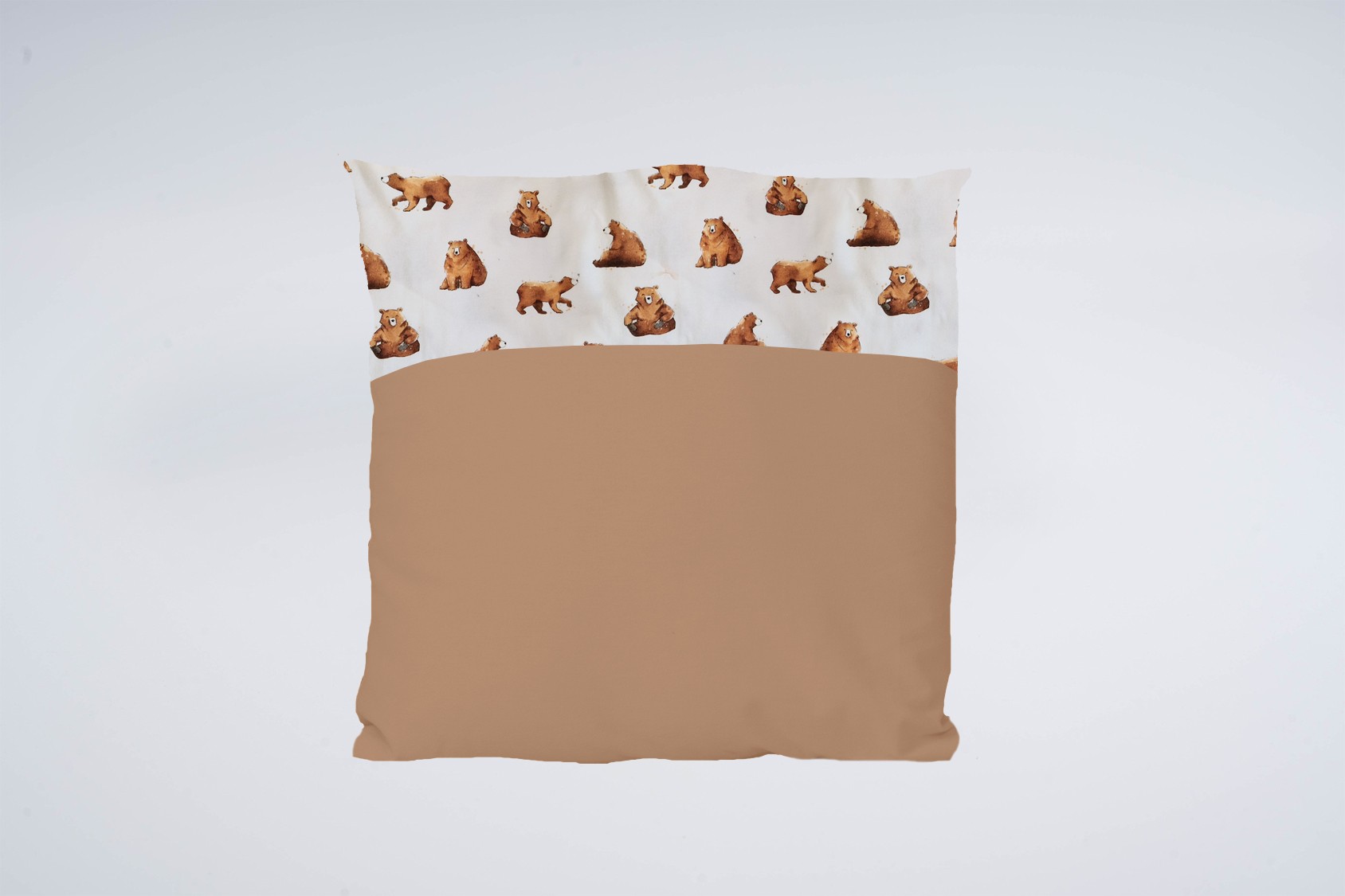 Gepersonaliseerd kussen Mama bear | Bruin / Beren sierkussen met naam en/of geboortedatum (optioneel)