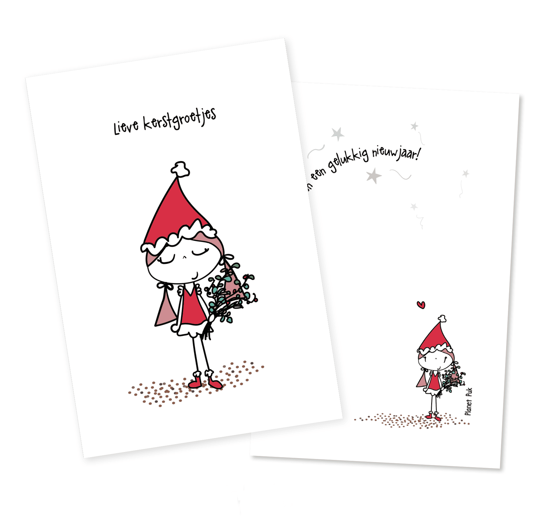 Kerstkaarten Mix + Stickervel!