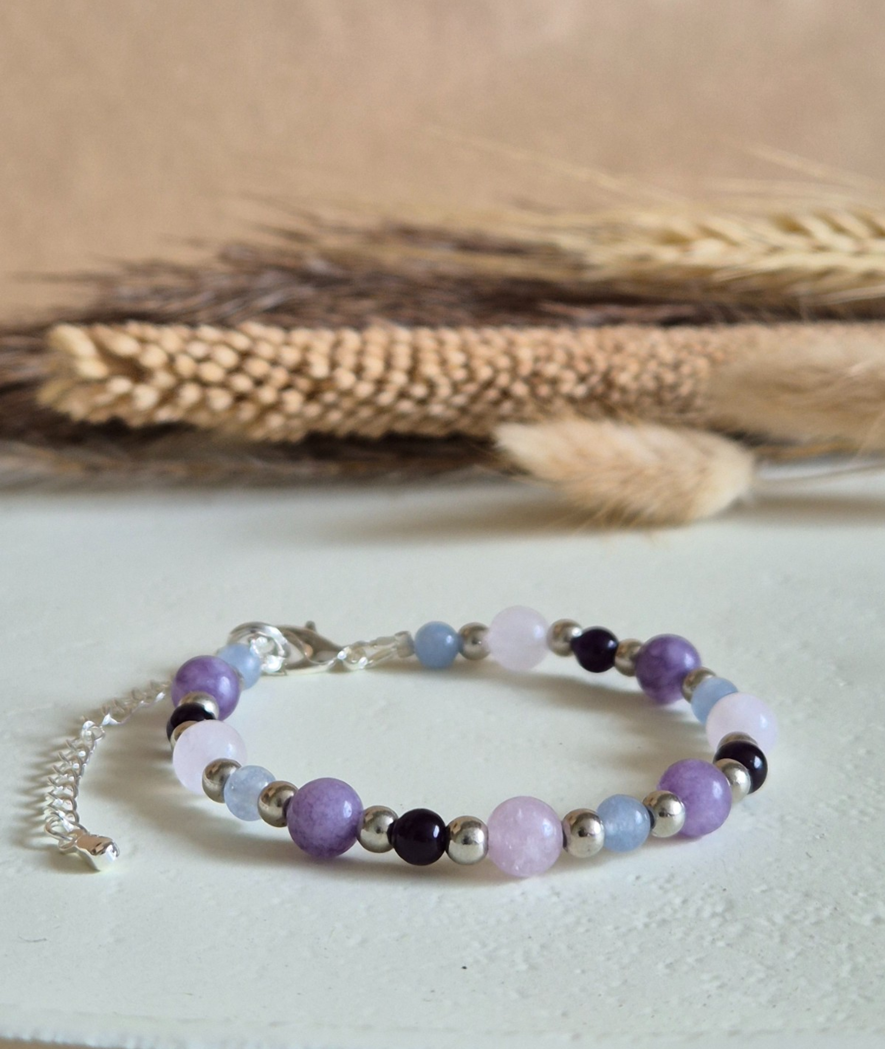 Zilveren armband met edelstenen | Passieflora - 134122 Zilveren armband met edelstenen | Passieflora