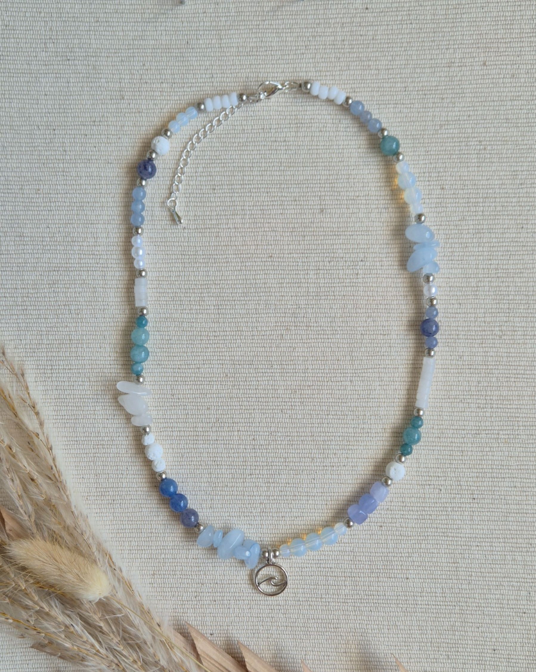 Zilveren ketting met golf bedel | Ocean - 134877 Zilveren ketting met golf bedel | Ocean