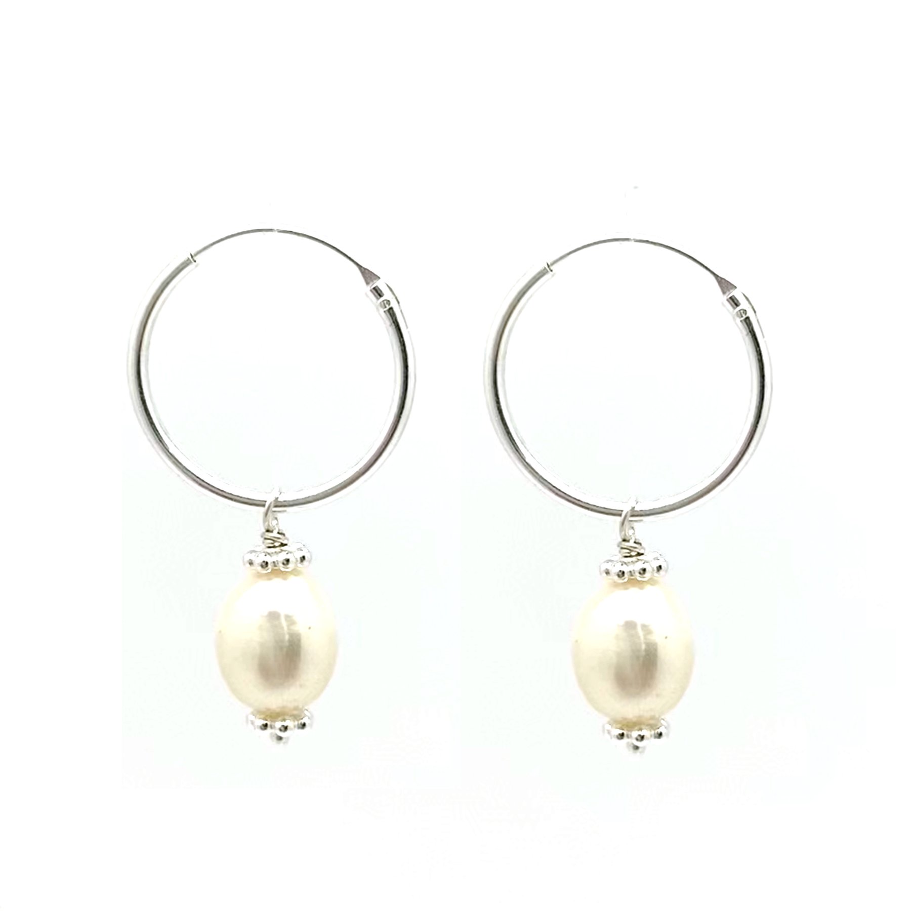 Pearl Hoop Silver - 3440.jpeg Pearl Hoop Silver