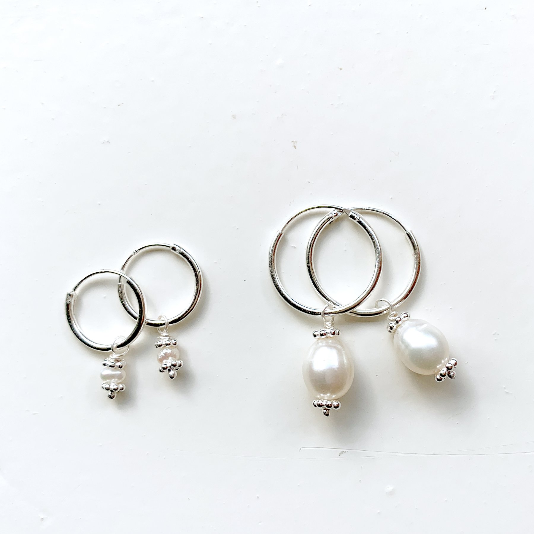 Pearl Hoop Silver - 3441.jpeg Pearl Hoop Silver