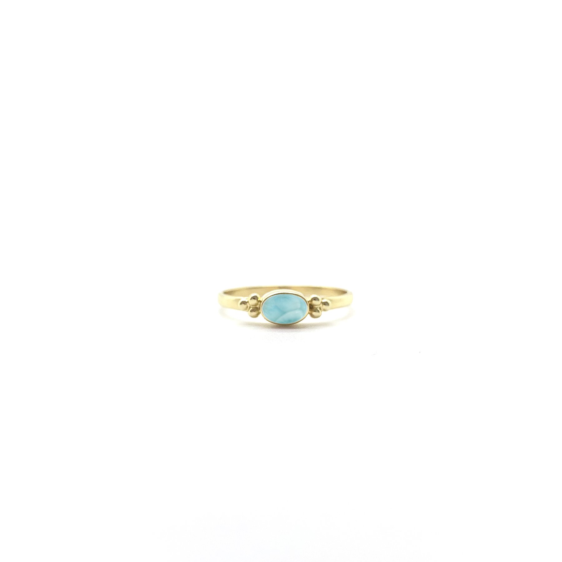 Tiny Larimar Oval Triquetra Gold - 3808.jpeg Tiny Larimar Oval Triquetra Gold