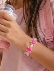Pink Candy armband handgemaakt - 148254 Pink Candy armband handgemaakt
