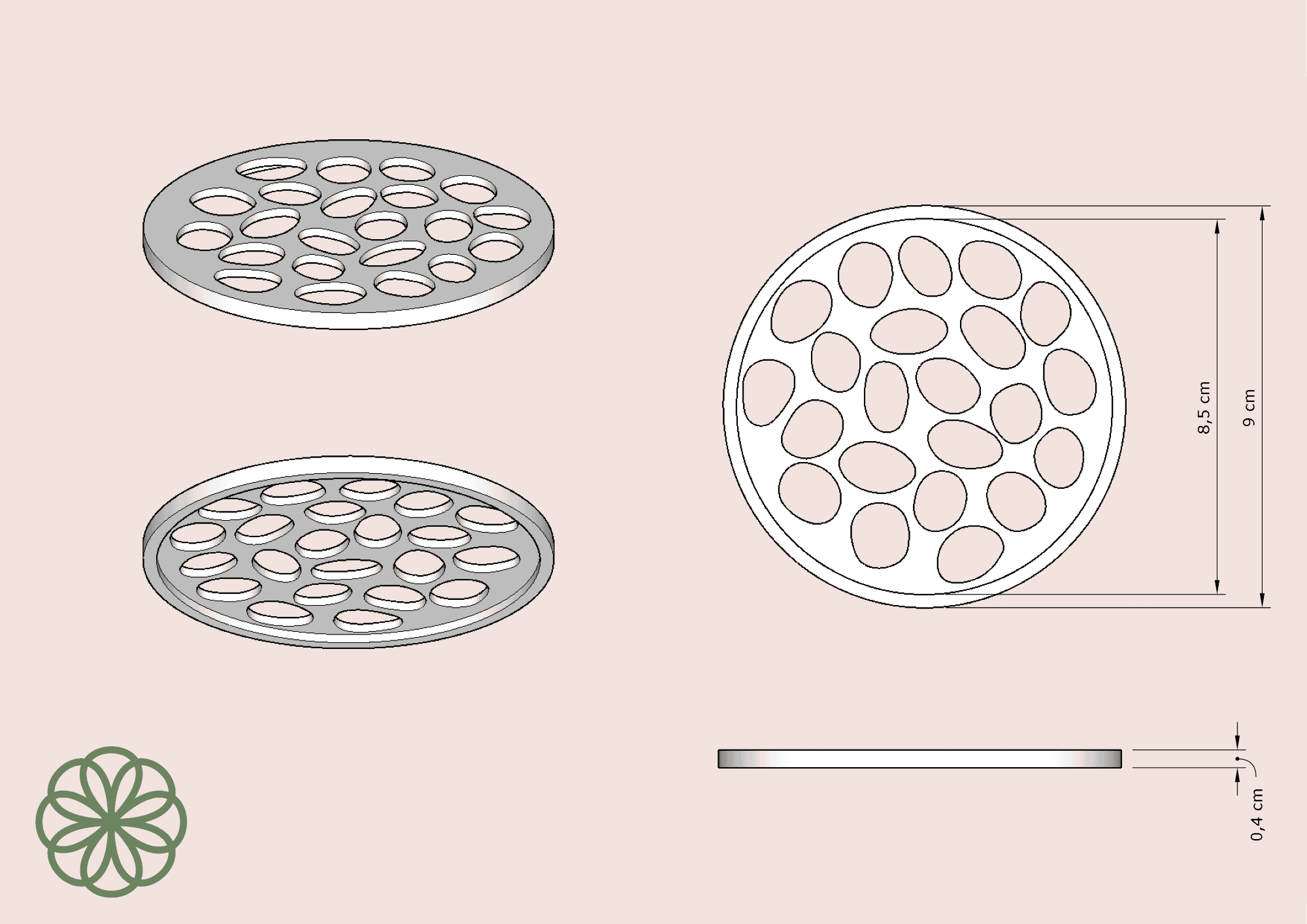 Waterdruppels bloemschikker  | Bloemhouder | Bloemboeket accessoire