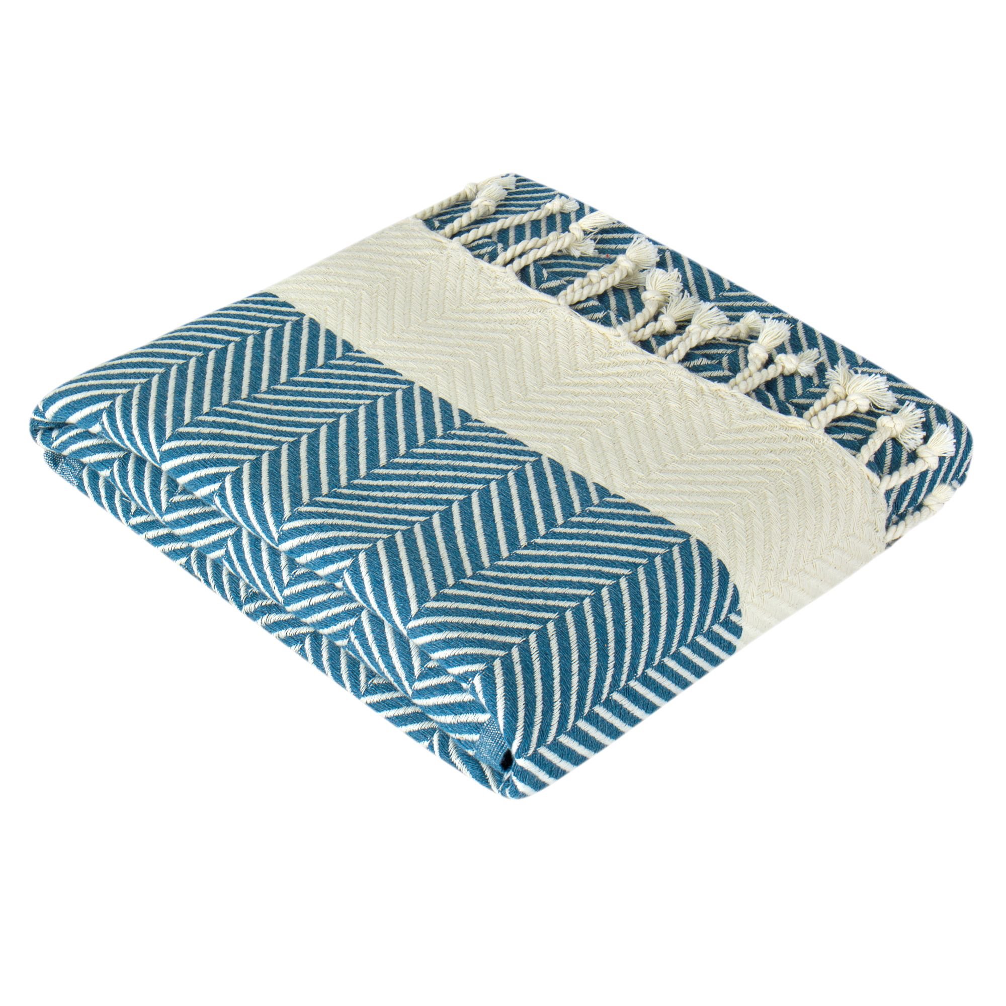Hamamdoek hiera - hammamdoek reis handdoek dames en heren - zacht, licht & groot - 100x220 cm - blauw