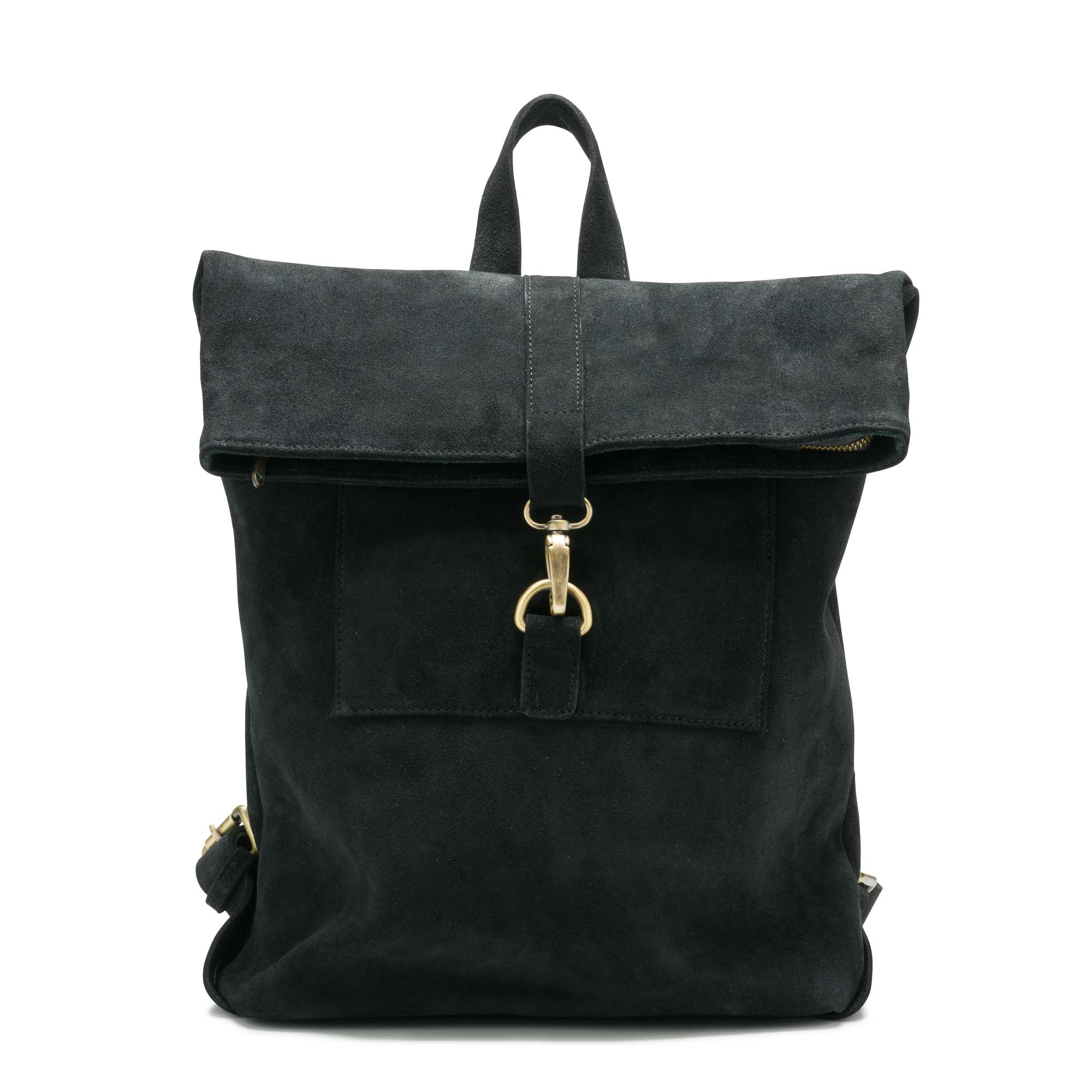 Beocca - Leren rugzak Cleo zwart - 14" laptoptas