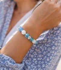 Aqua Glow handgemaakte armband - 148221 Aqua Glow handgemaakte armband