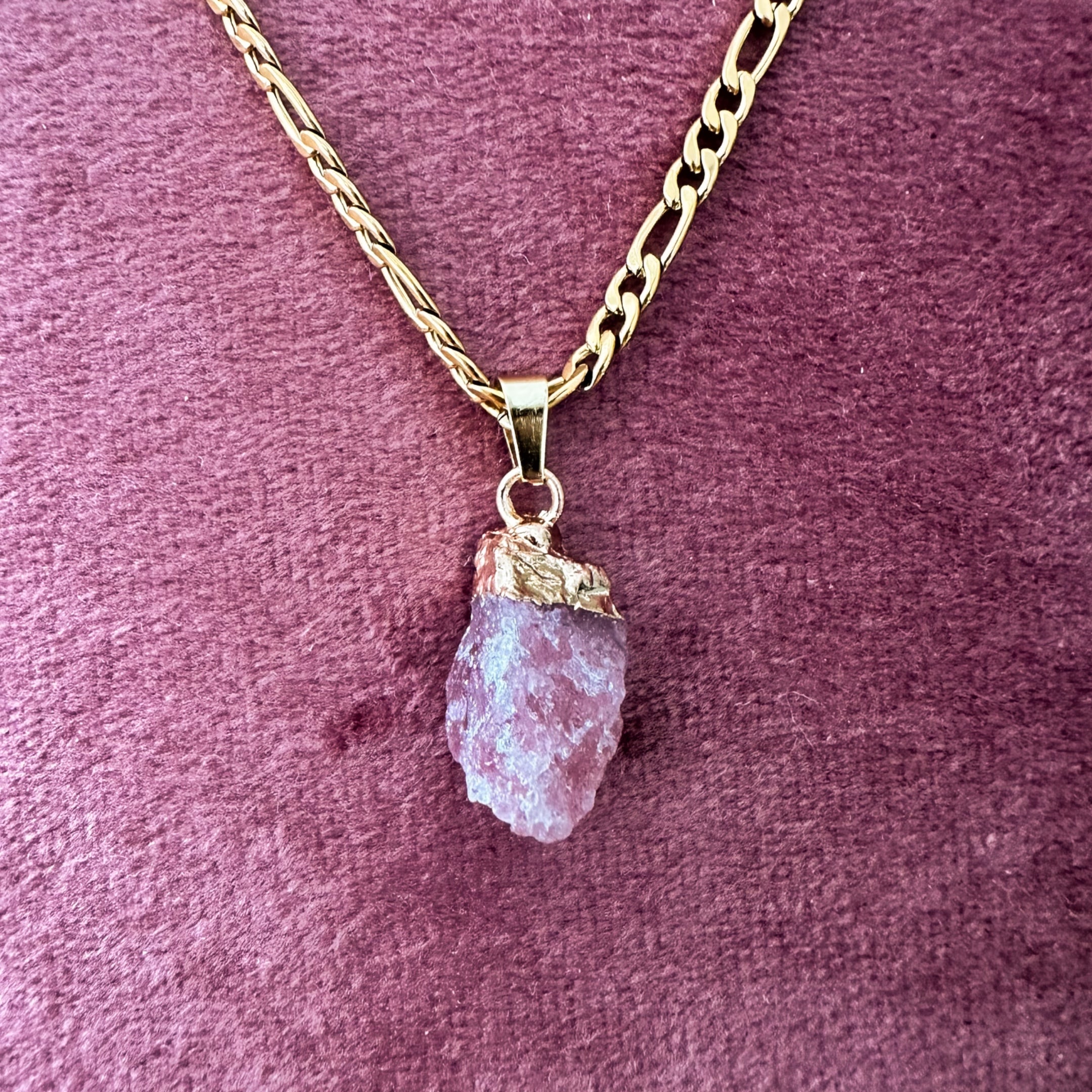 Ketting met edelsteen Aardbeienkwarts - 29230 Ketting met edelsteen Aardbeienkwarts