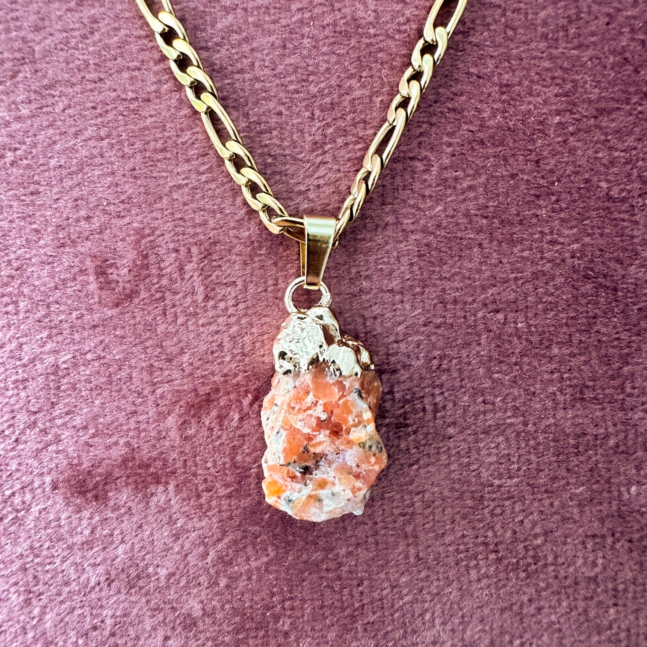 Ketting met edelsteen Zonnesteen - 29239 Ketting met edelsteen Zonnesteen