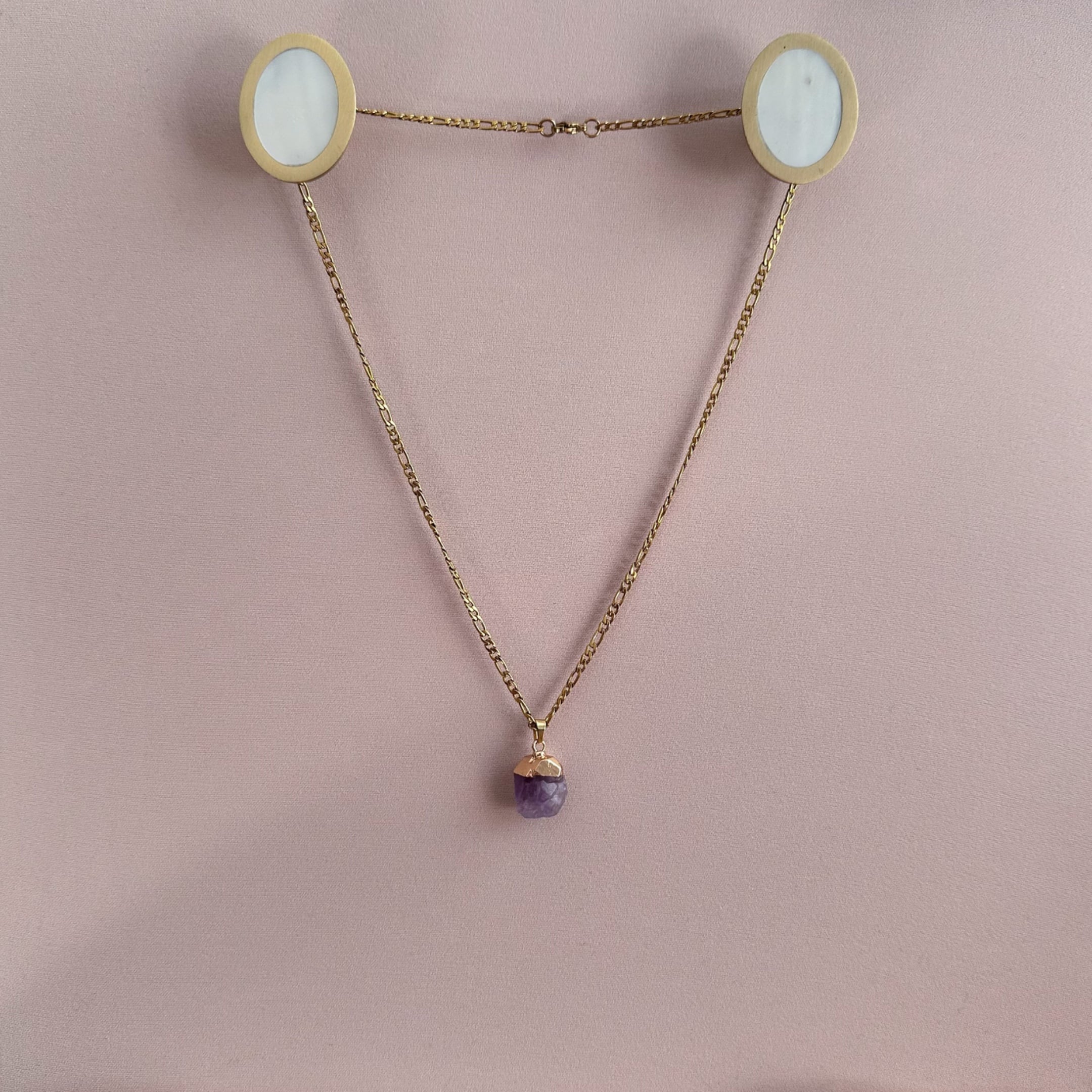 Ketting met edelsteen zwarte toermalijn - 29241 Ketting met edelsteen zwarte toermalijn