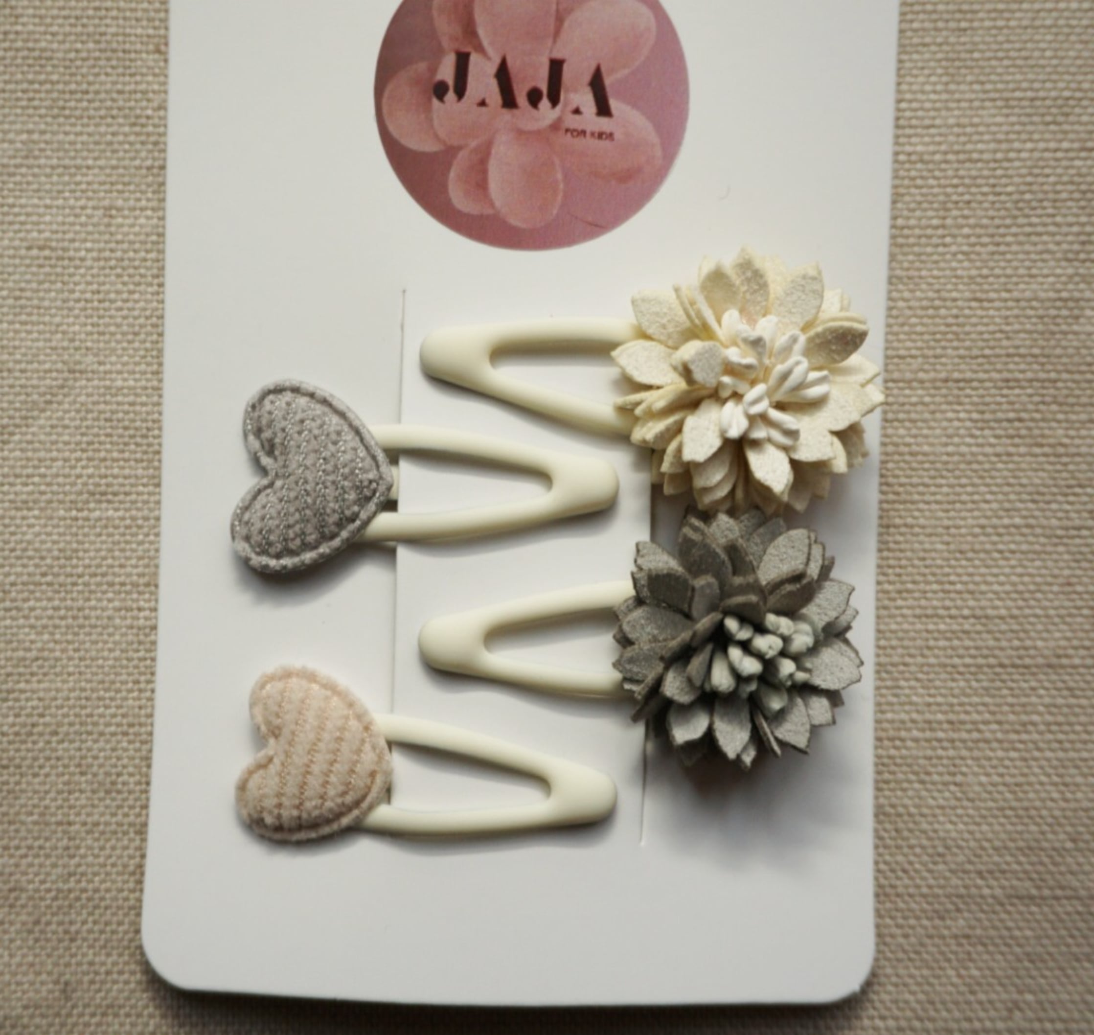 Set haarspelden wit (baby eerste haren) - 117279 Set haarspelden wit (baby eerste haren)