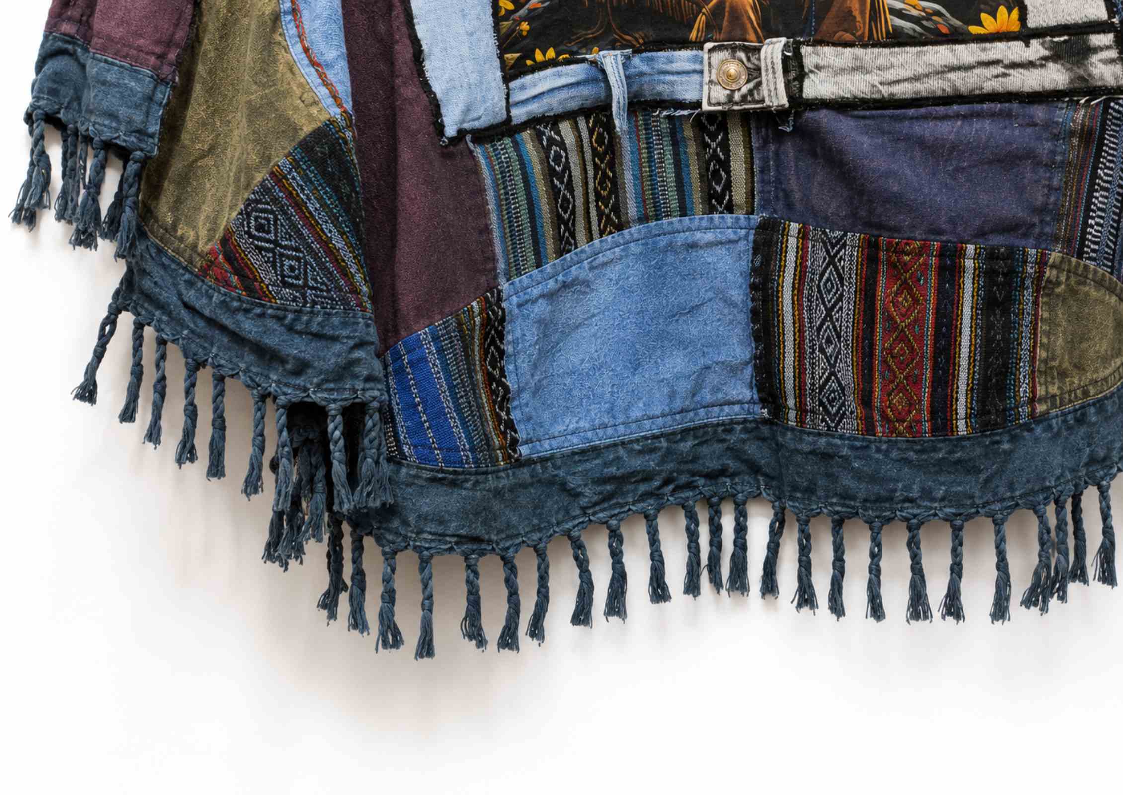Nomad Spirit– Boho Patchwork Poncho - 154483 Nomad Spirit– Boho Patchwork Poncho