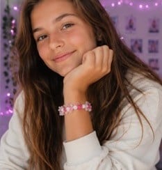Pink Candy armband handgemaakt - 148253 Pink Candy armband handgemaakt