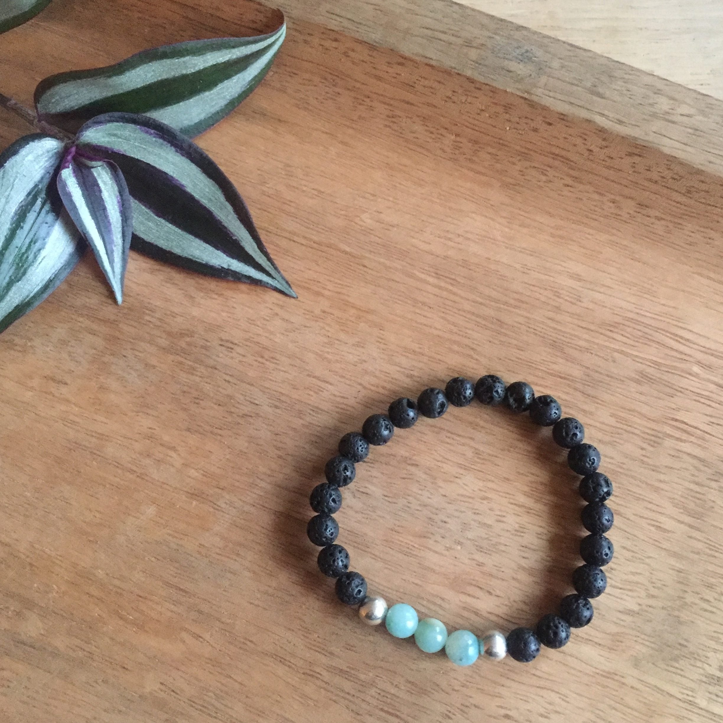 Amazoniet 3 + zilver 6mm - 1843 Amazoniet 3 + zilver 6mm